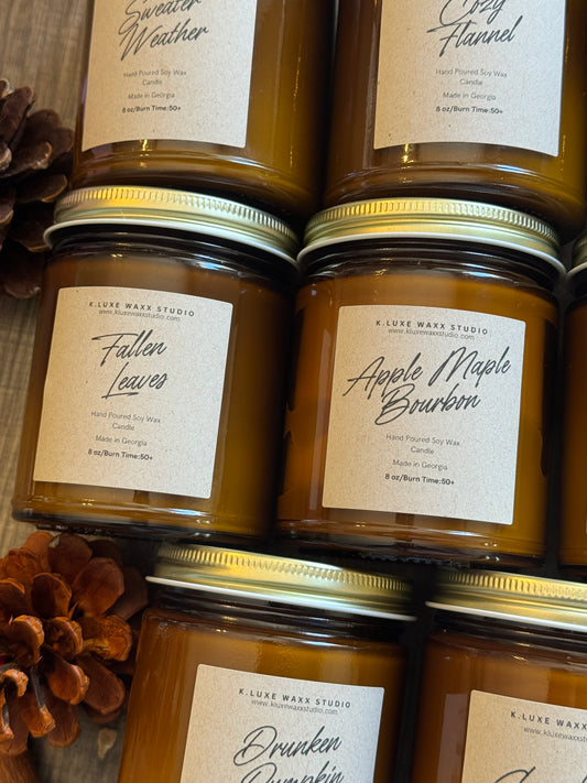 Fall Seasonal 8 oz Jar Candle