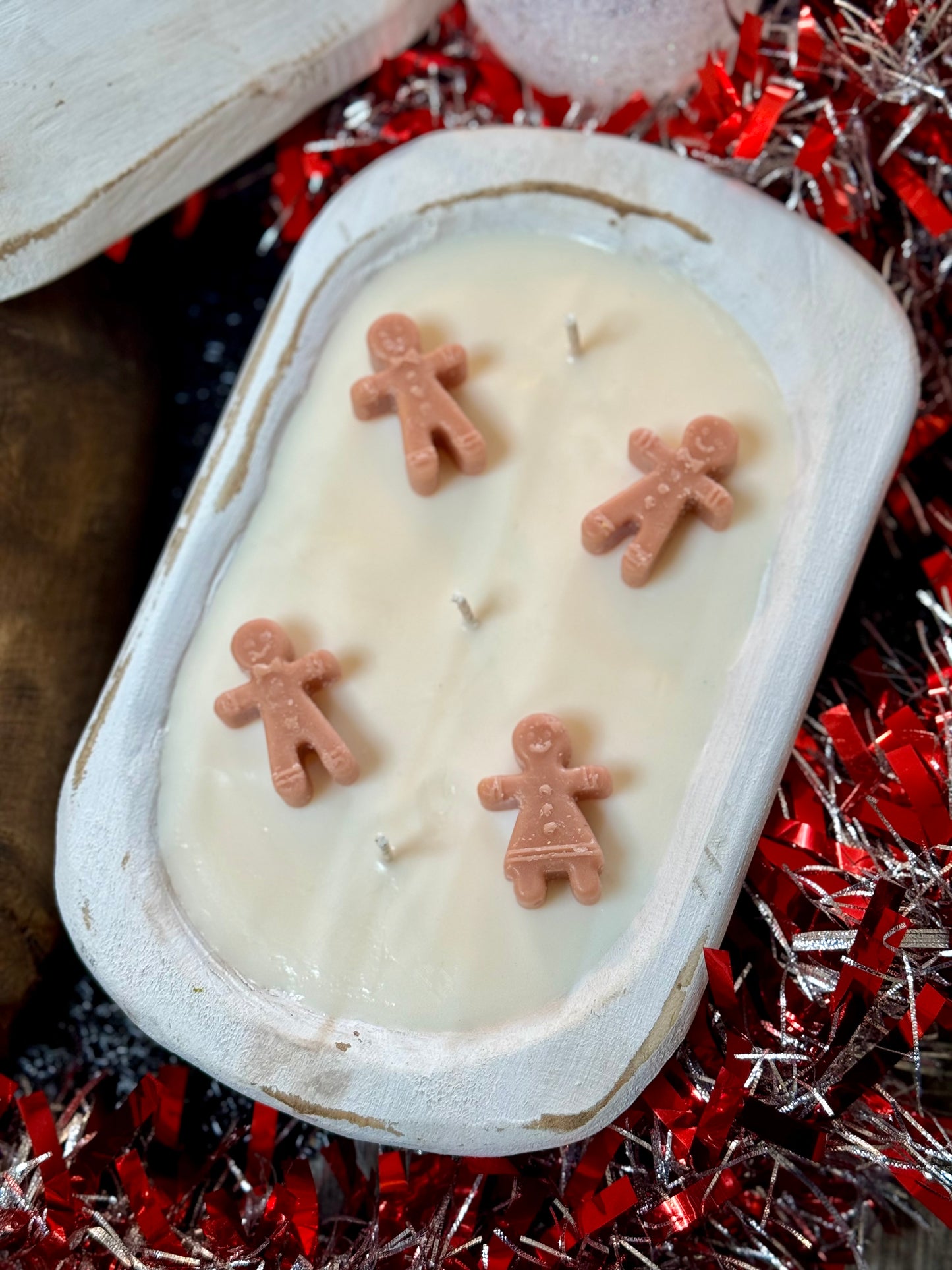 Classic Gingerbread Dough Bowl Candle