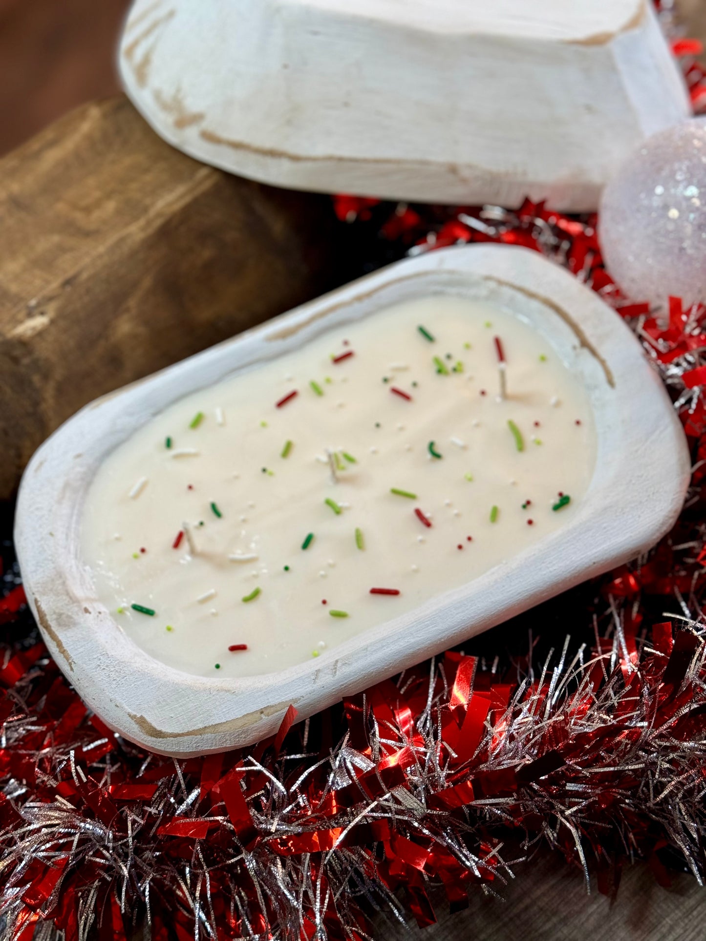 Christmas Cookies Dough Bowl Candle