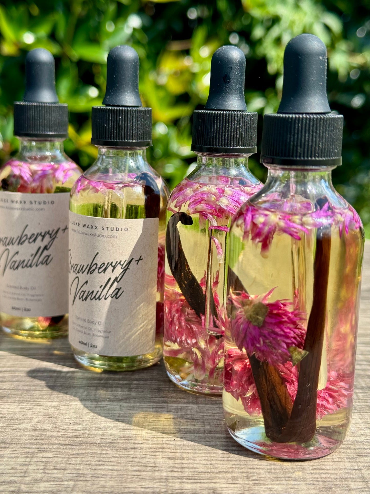 Strawberry + Vanilla Botanical Body Oil