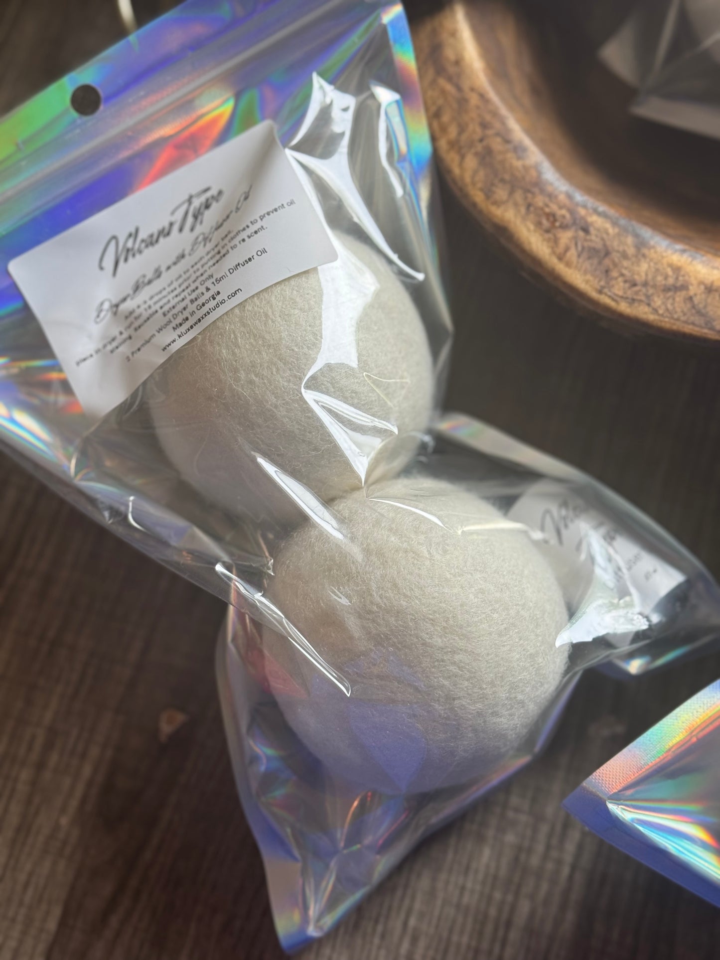 Scented Wool Dryer Balls with Oil
