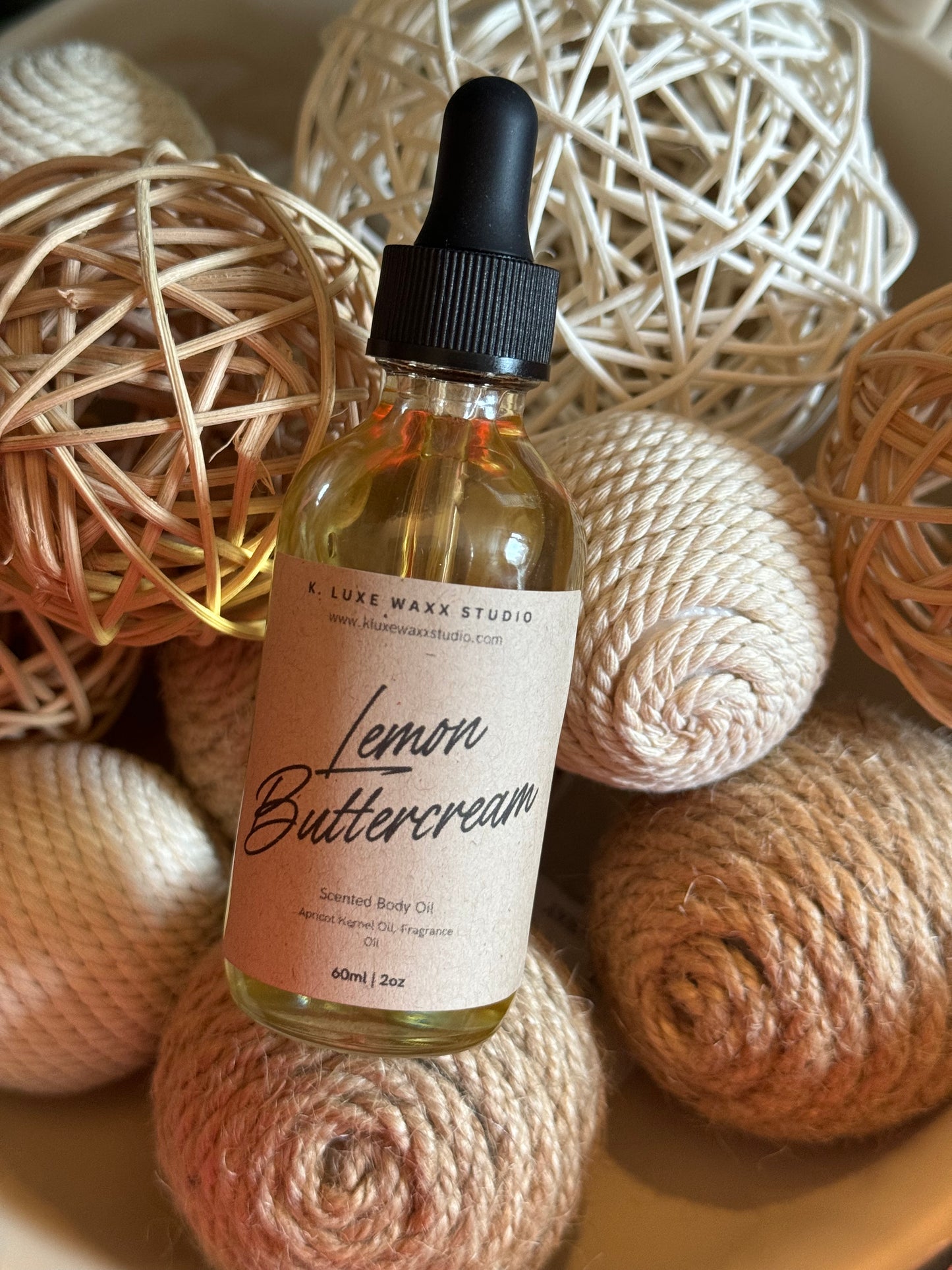 Lemon Buttercream Scented Body Oil