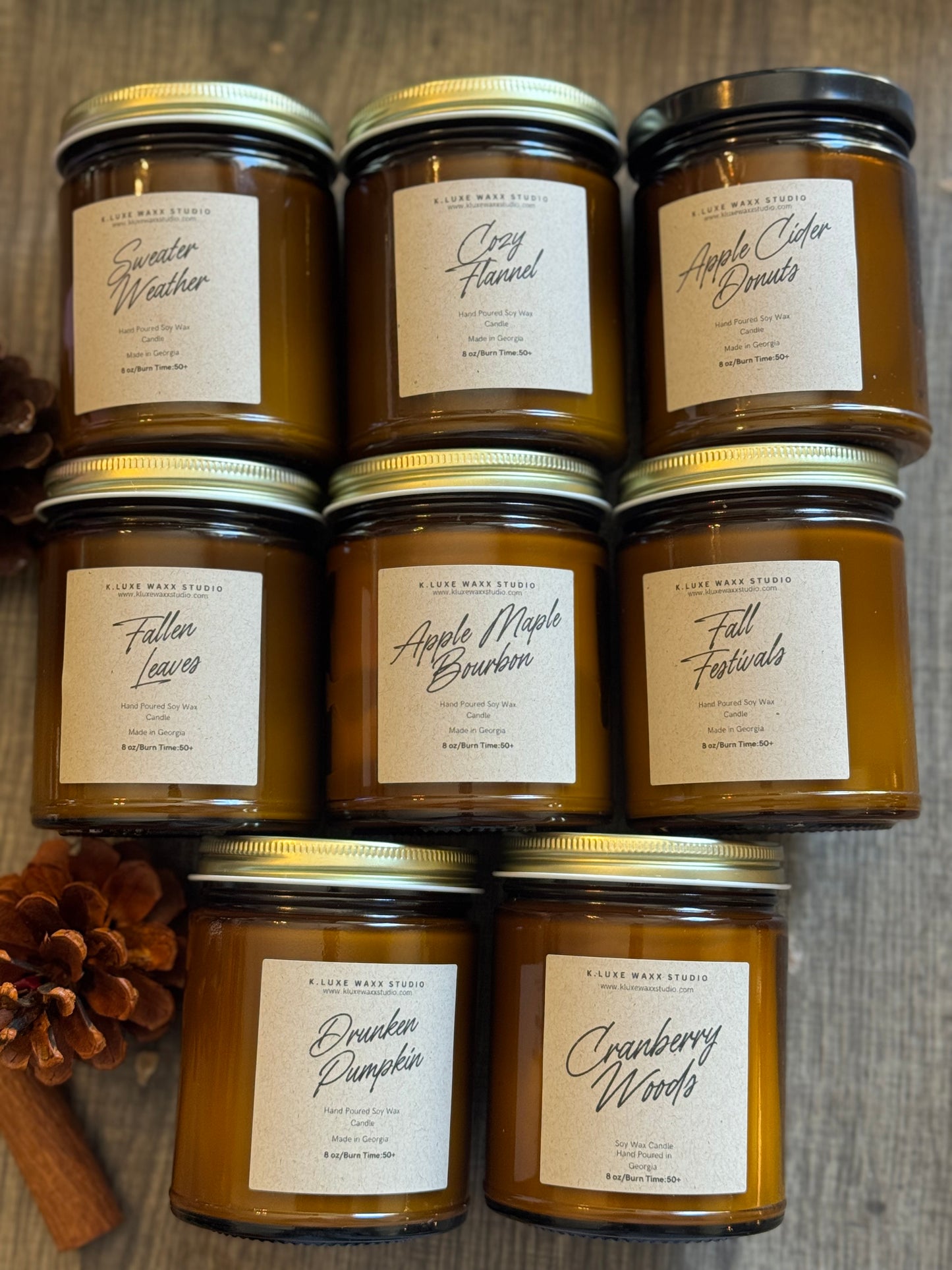 Fall Seasonal 8 oz Jar Candle