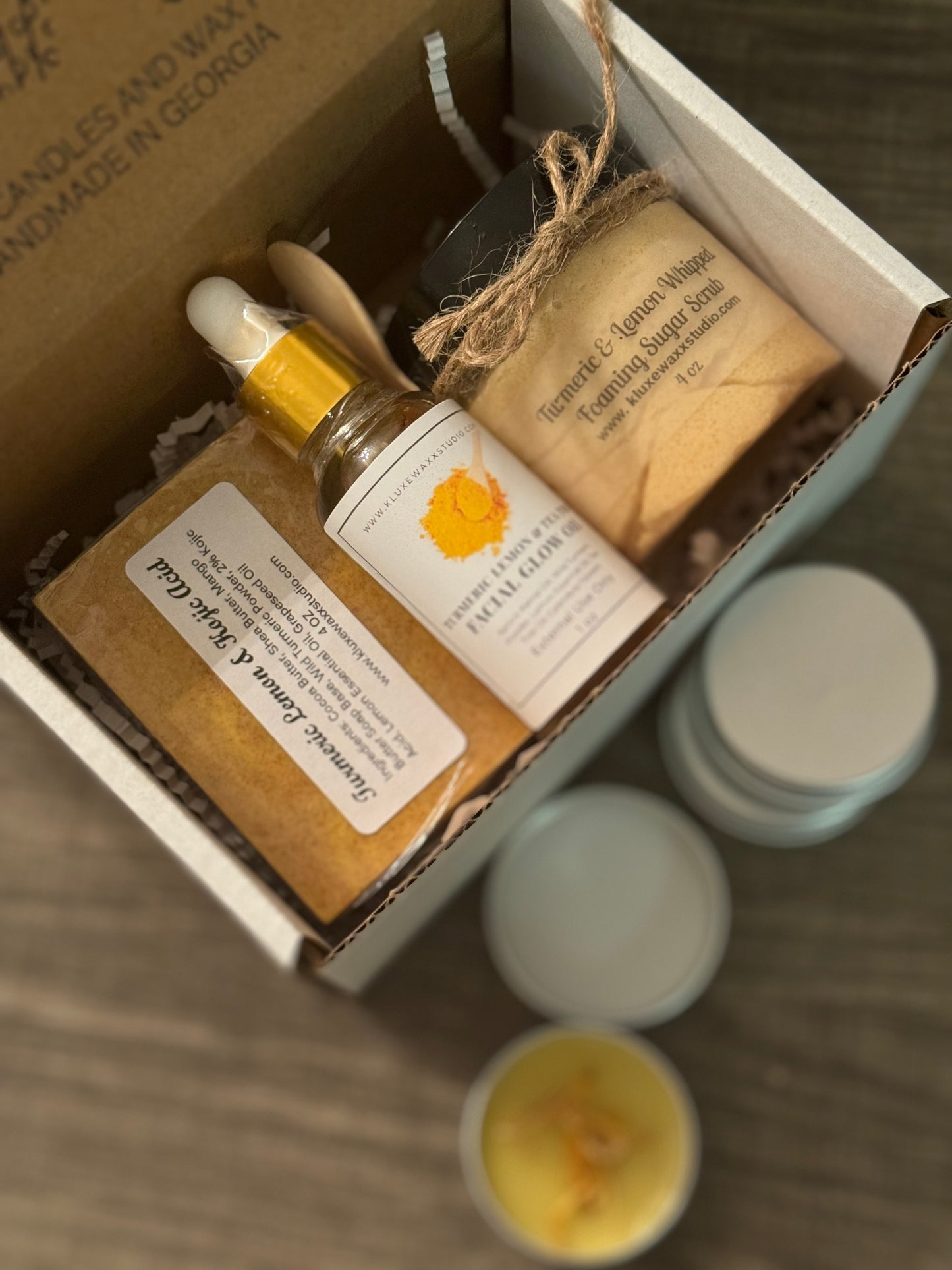 Turmeric Facial Glow 4 Piece Bundle Kit