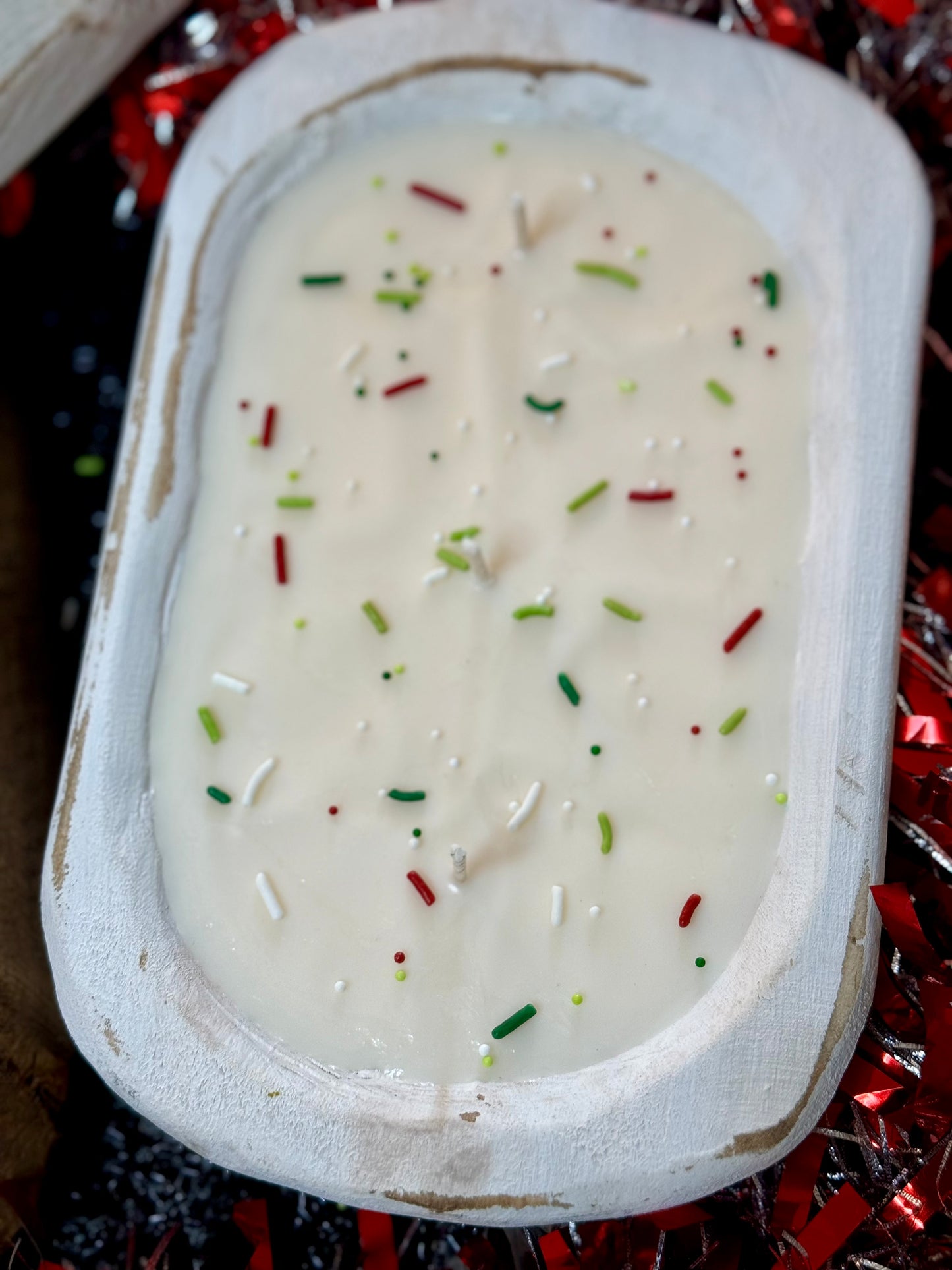 Christmas Cookies Dough Bowl Candle