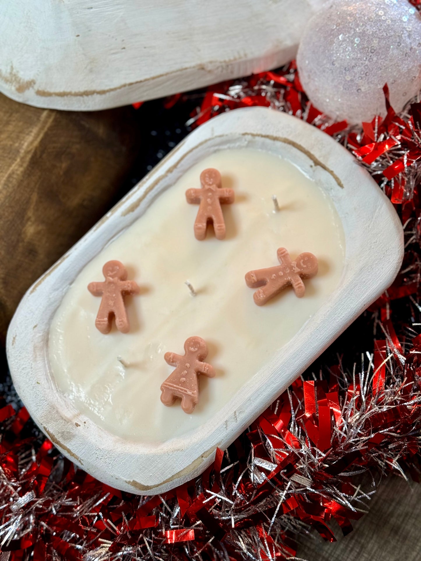 Classic Gingerbread Dough Bowl Candle