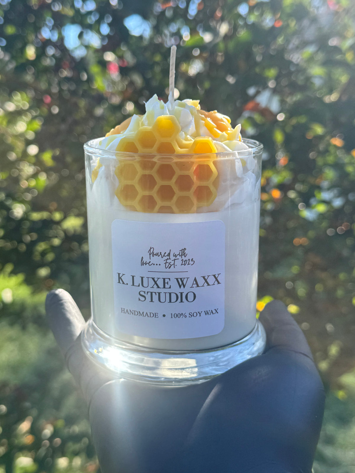 Honey Bee Scented Candle Version 2