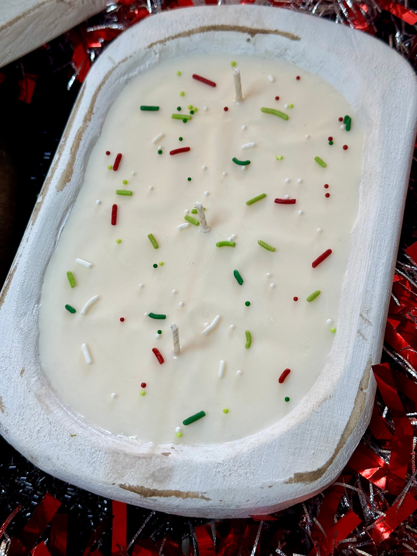 Christmas Cookies Dough Bowl Candle