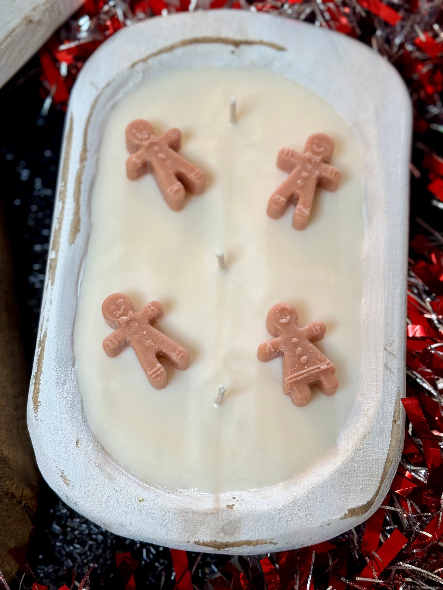 Classic Gingerbread Dough Bowl Candle