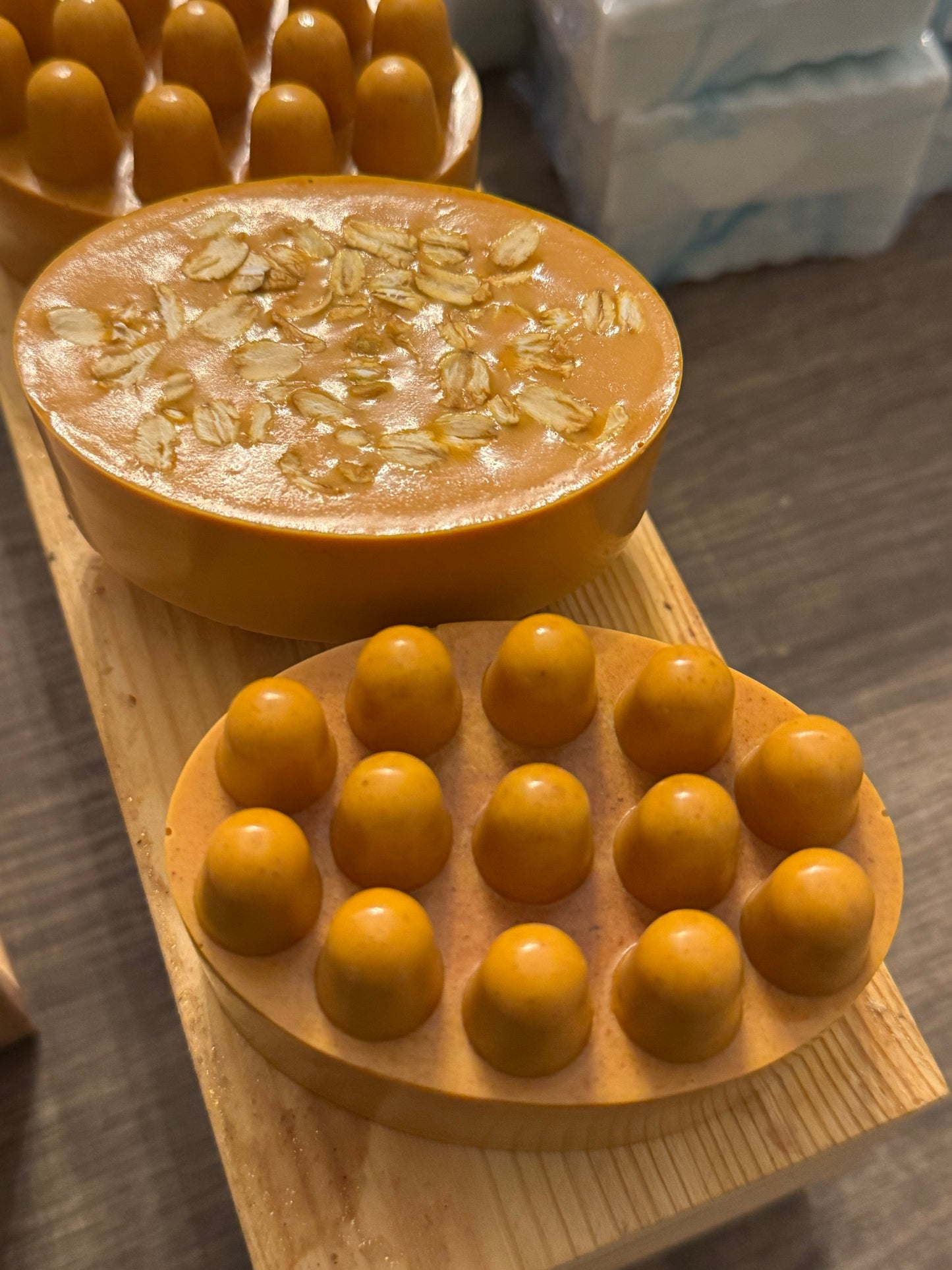Turmeric & Honey or Turmeric, Oatmeal & Honey Massage Soap Bar