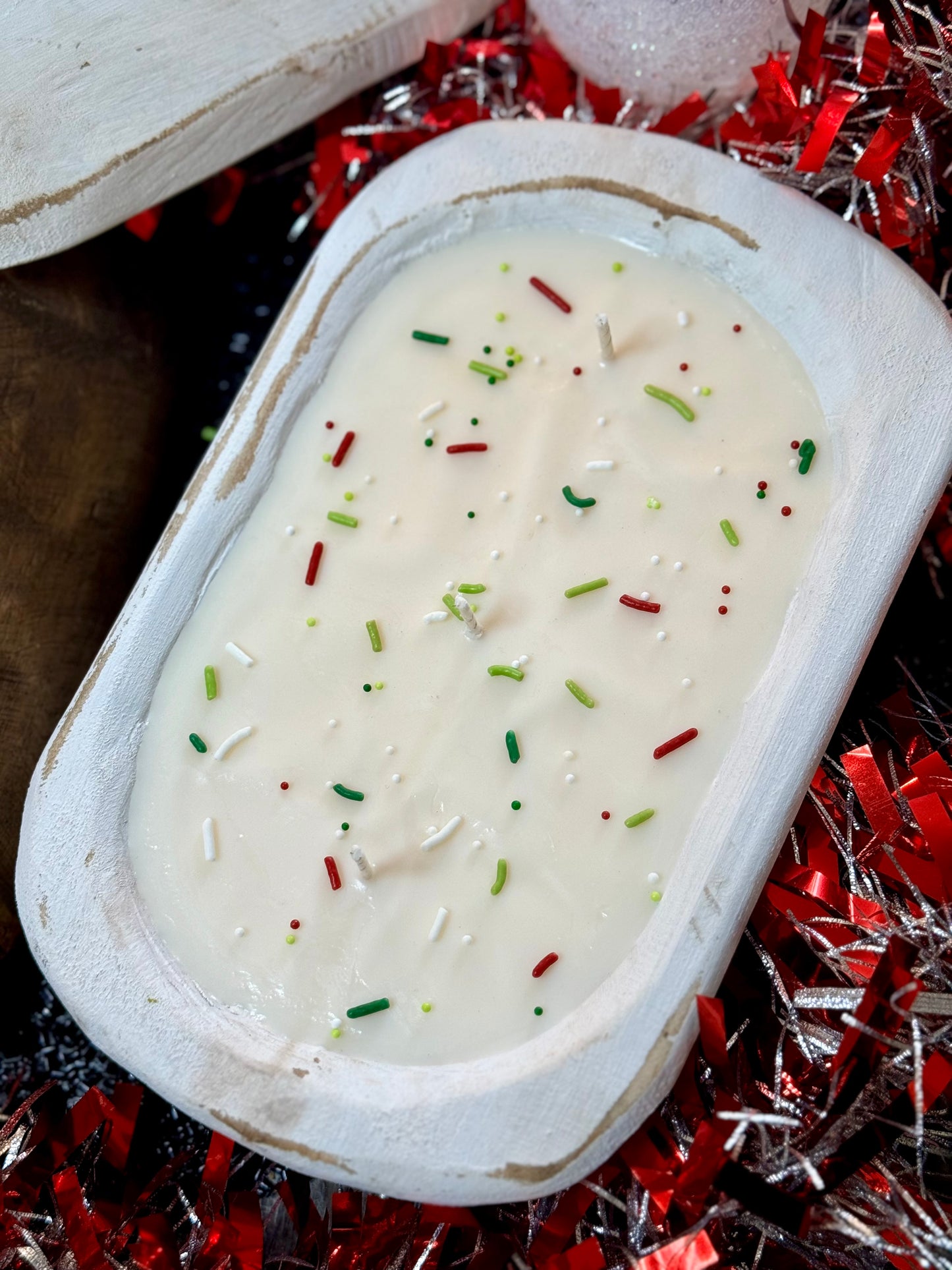 Christmas Cookies Dough Bowl Candle