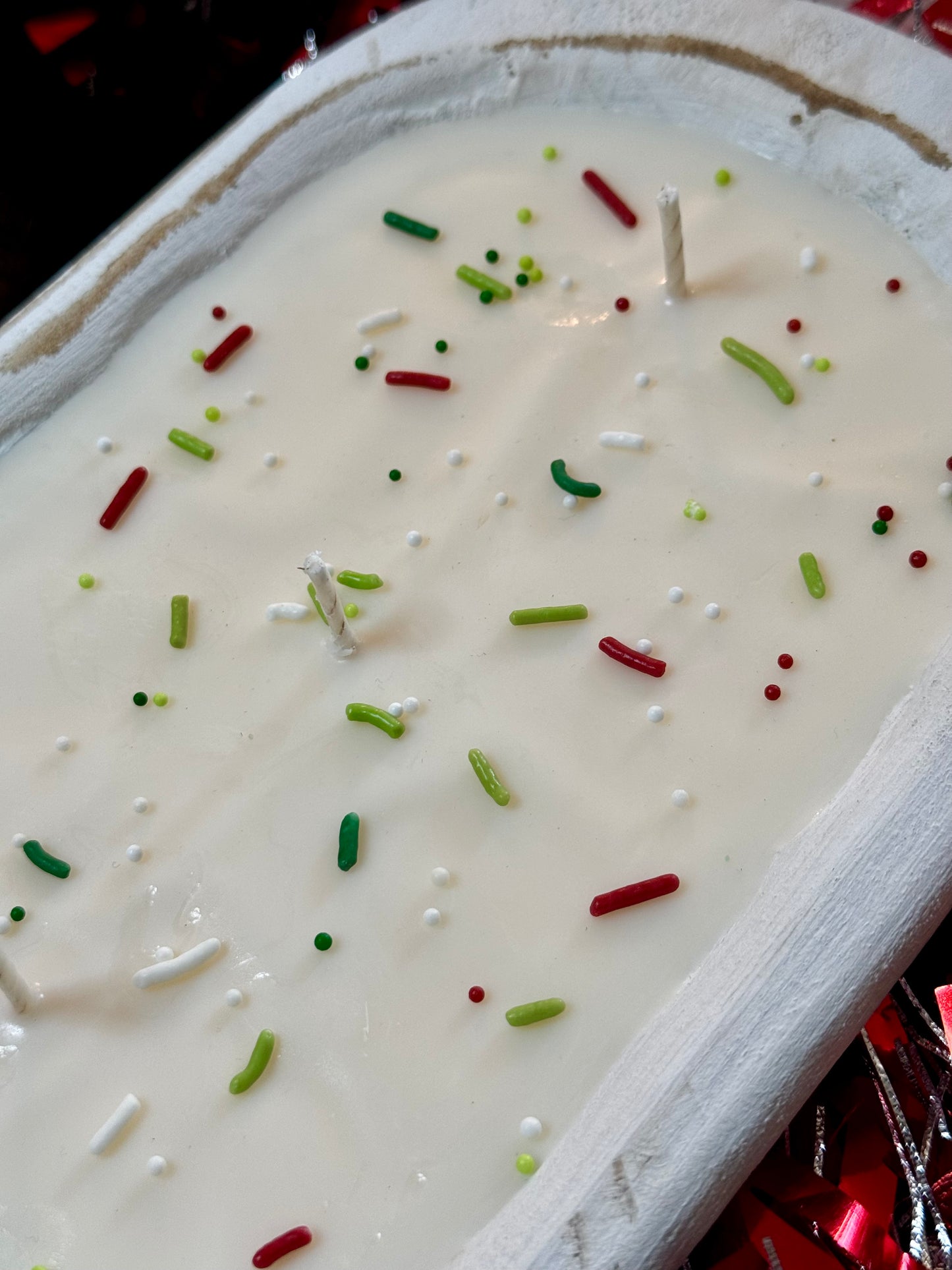 Christmas Cookies Dough Bowl Candle