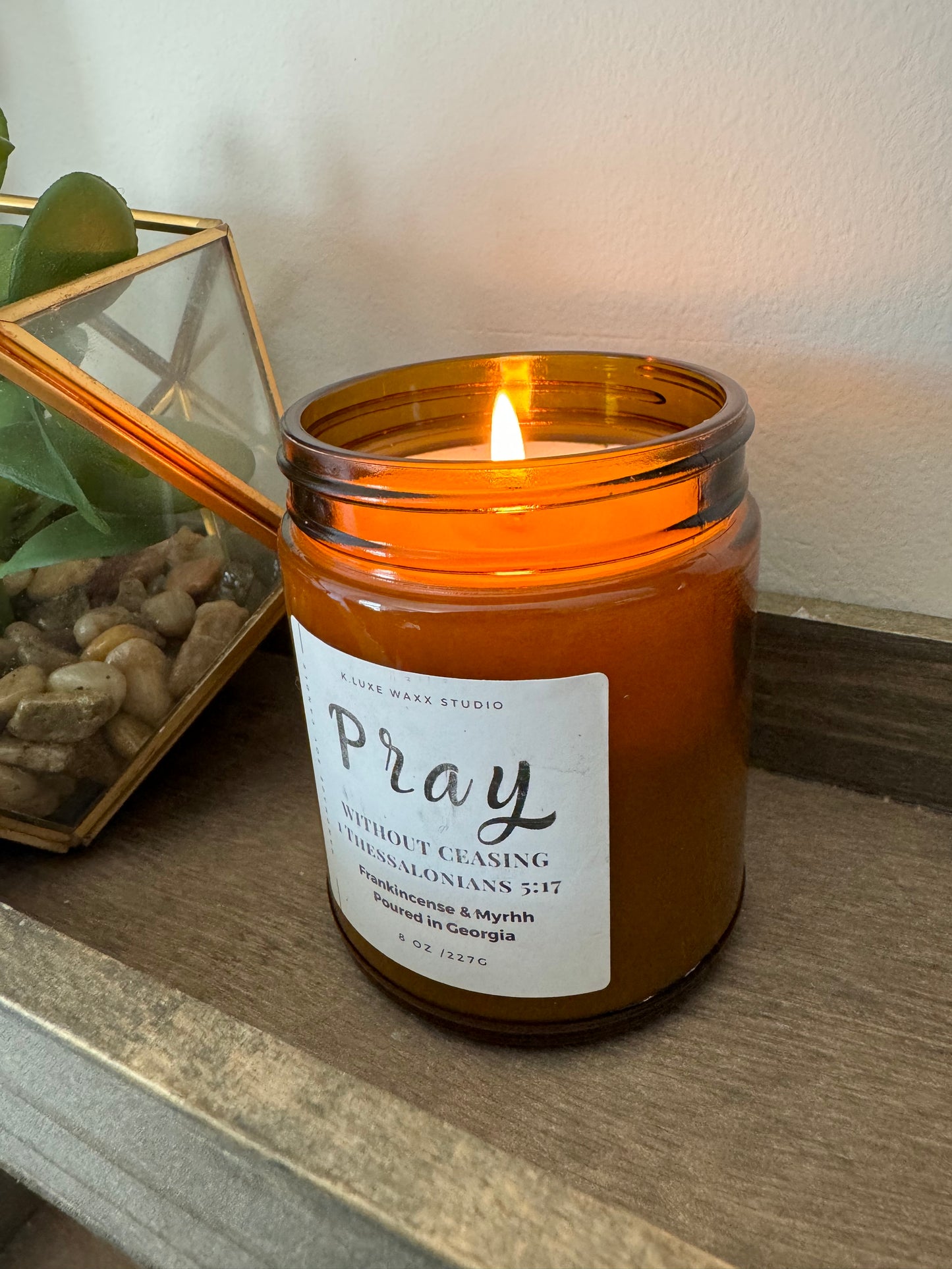 Pray Without Ceasing Jar Candle