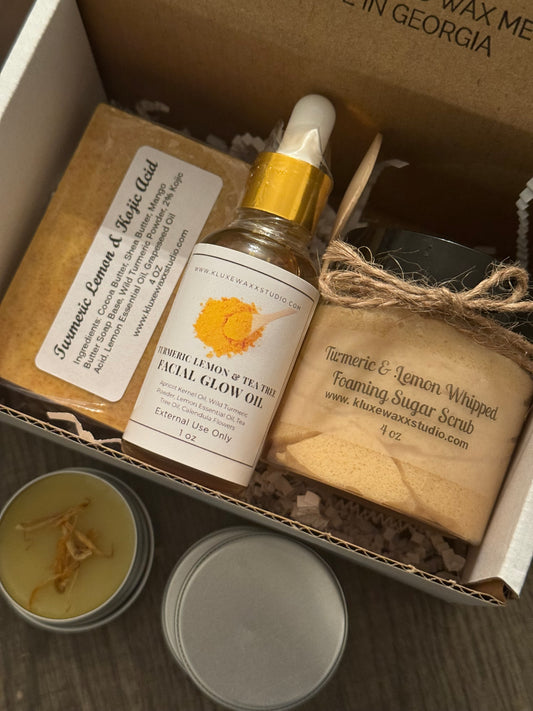 Turmeric Facial Glow 4 Piece Bundle Kit