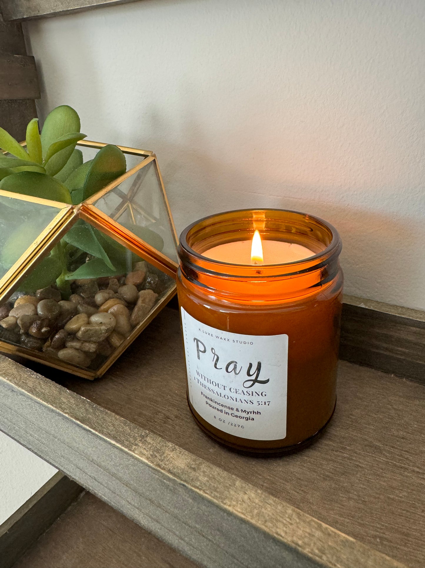 Pray Without Ceasing Jar Candle