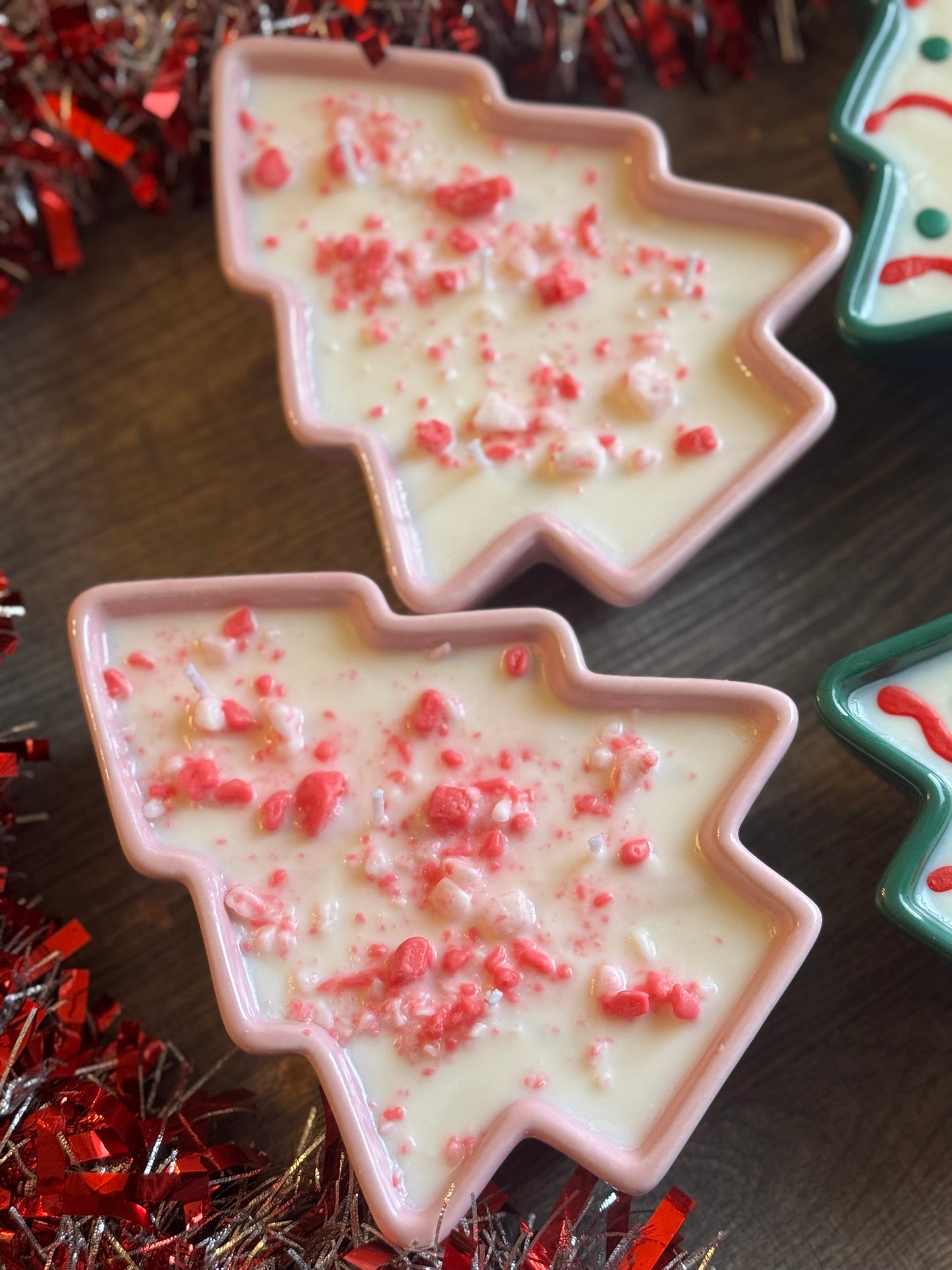 Dessert Style Christmas Tree Ceramic Candle-14 oz