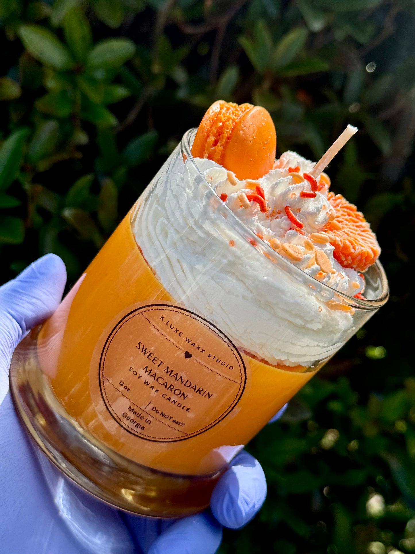 Sweet Mandarin Macaron Scented Candle
