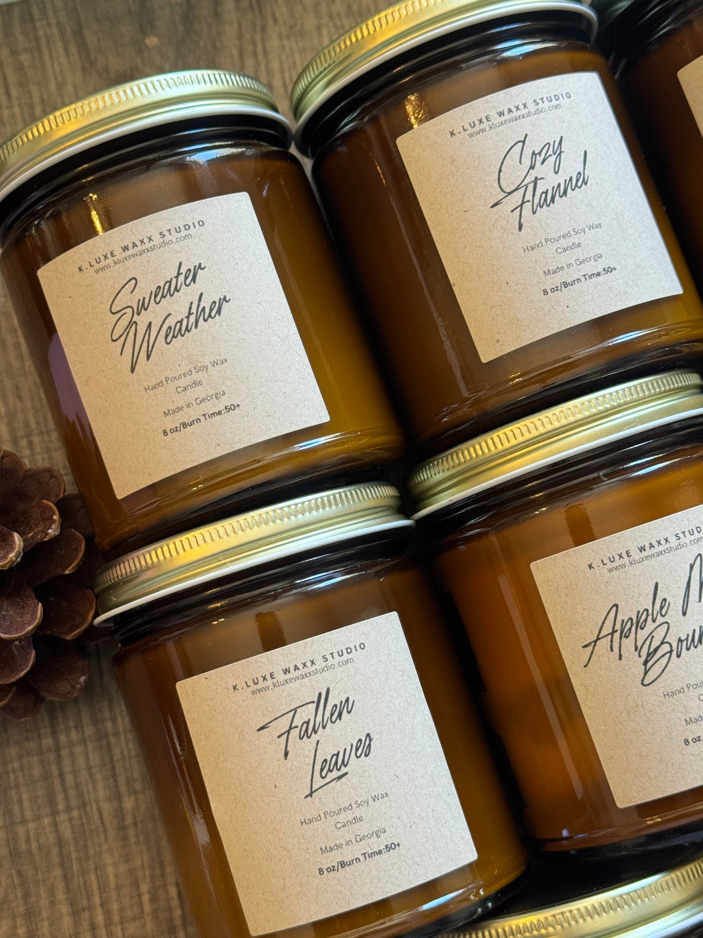 Fall Seasonal 8 oz Jar Candle