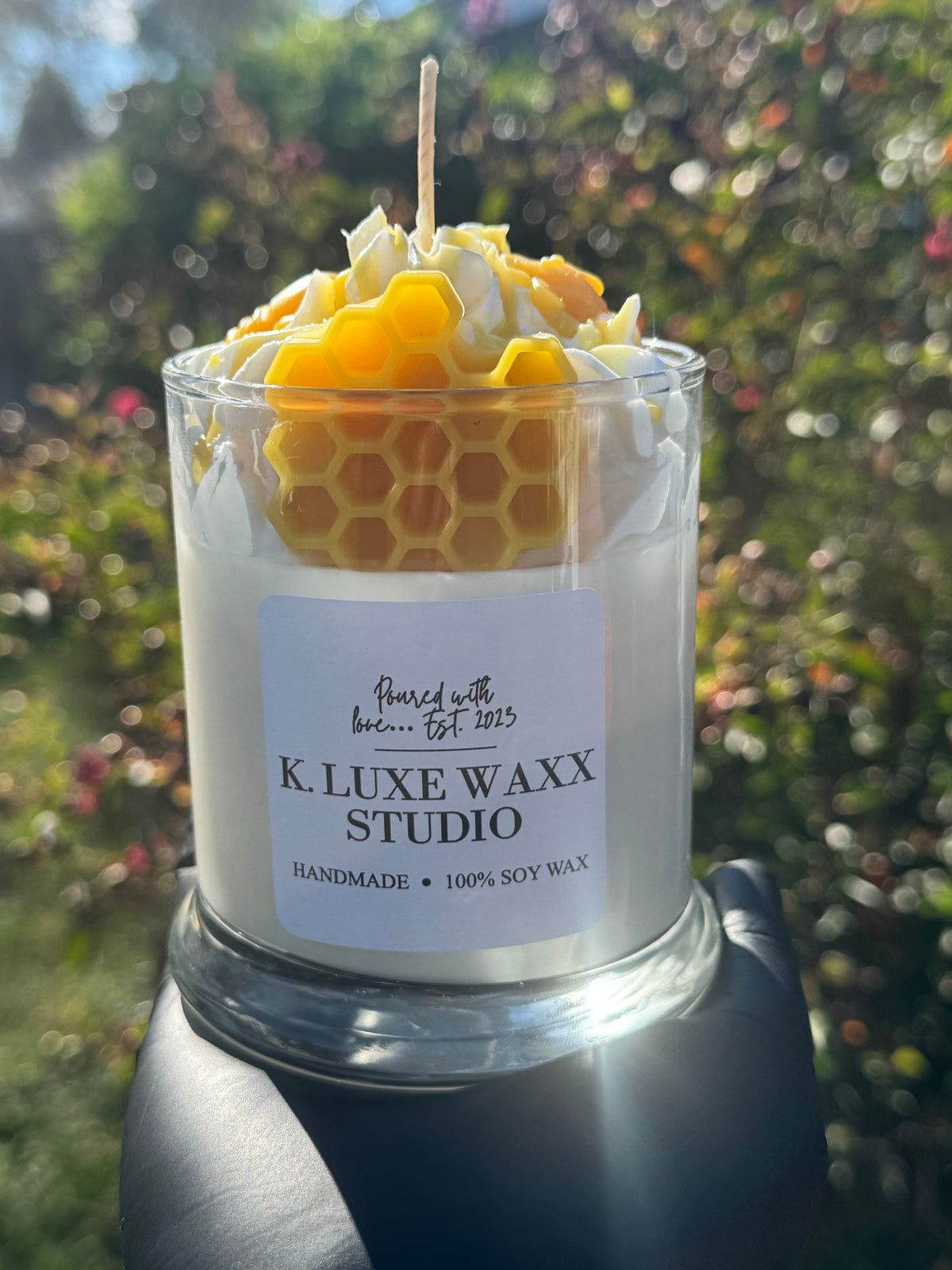 Honey Bee Scented Candle Version 2