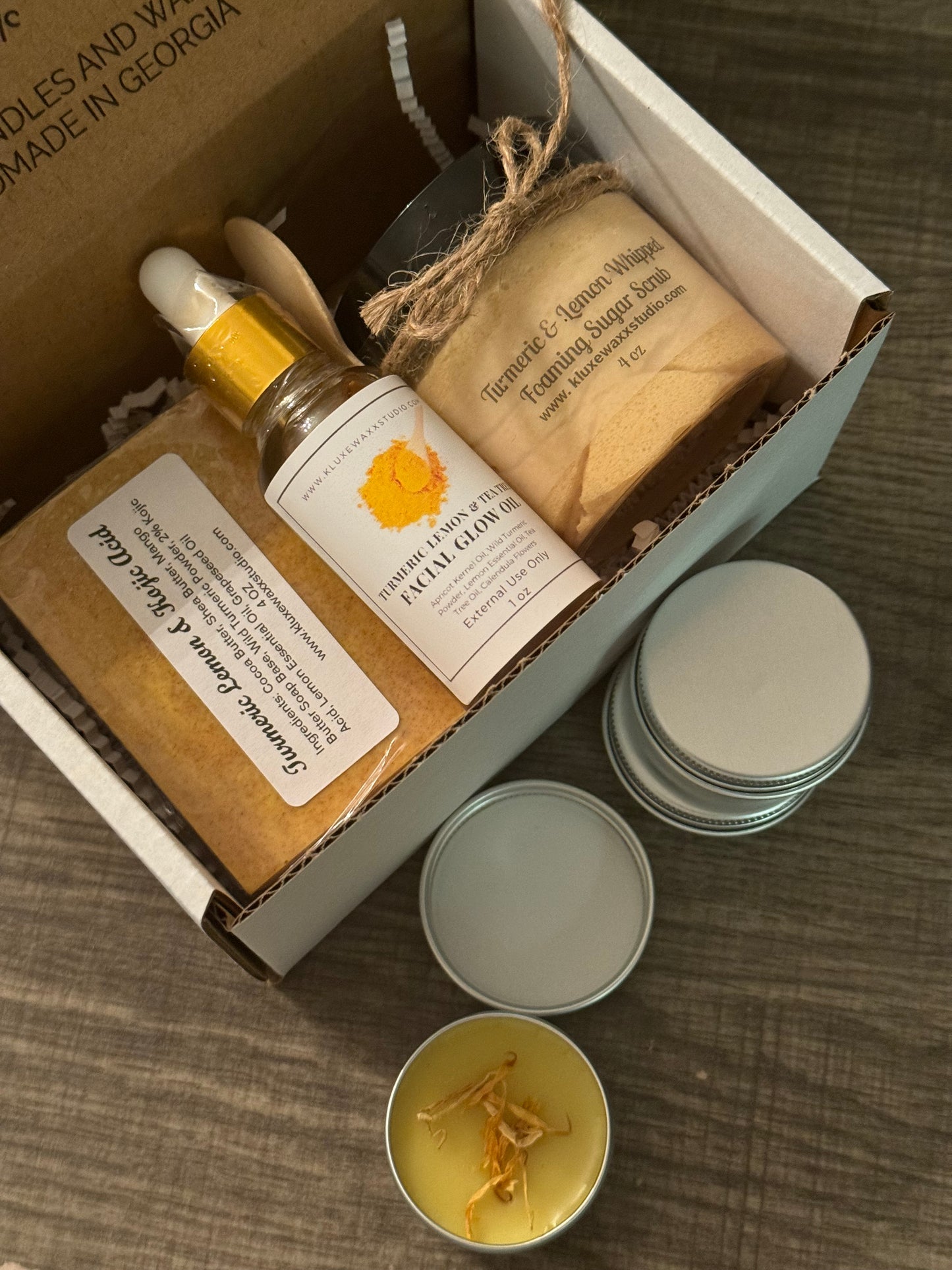 Turmeric Facial Glow 4 Piece Bundle Kit