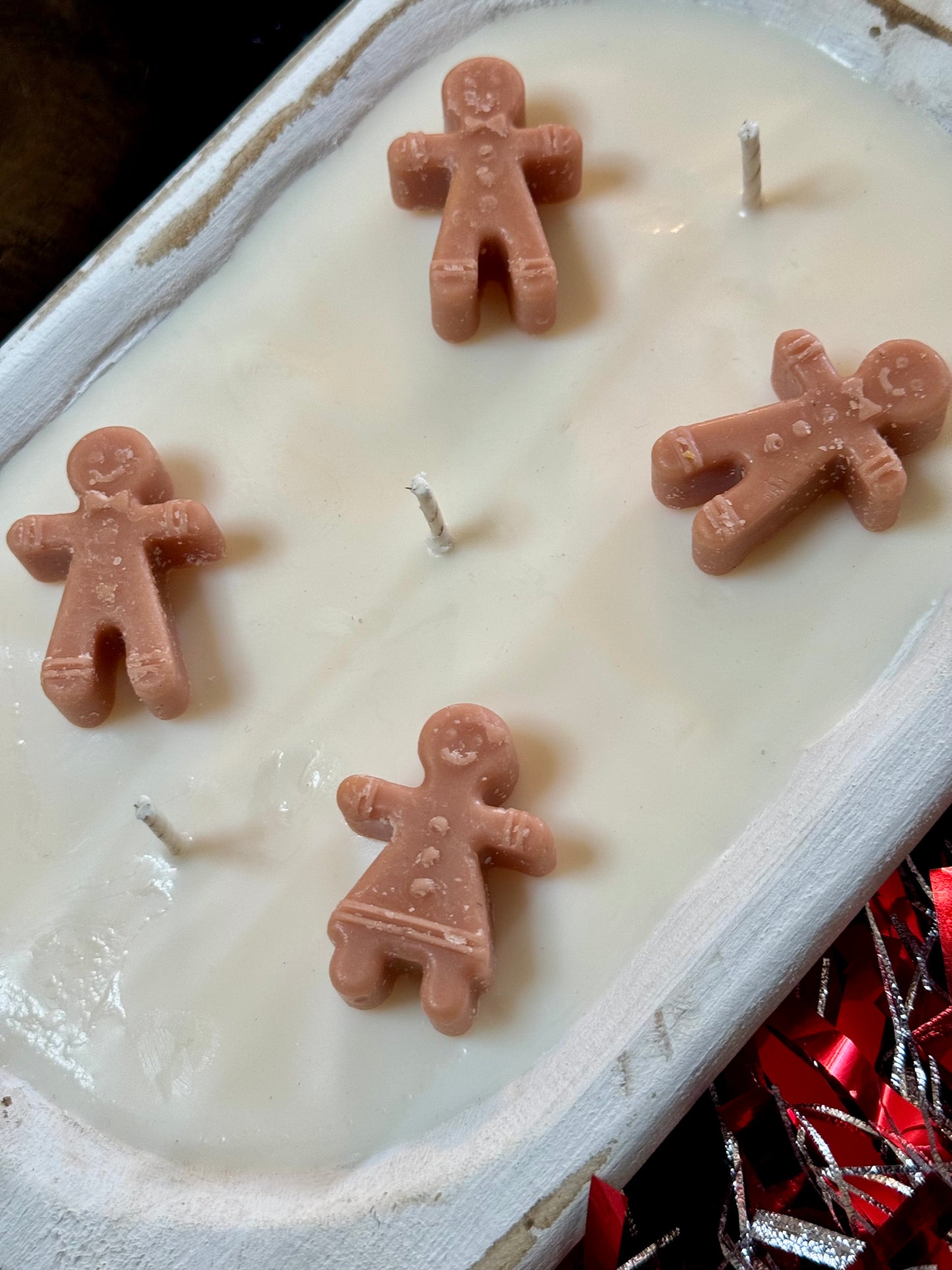 Classic Gingerbread Dough Bowl Candle