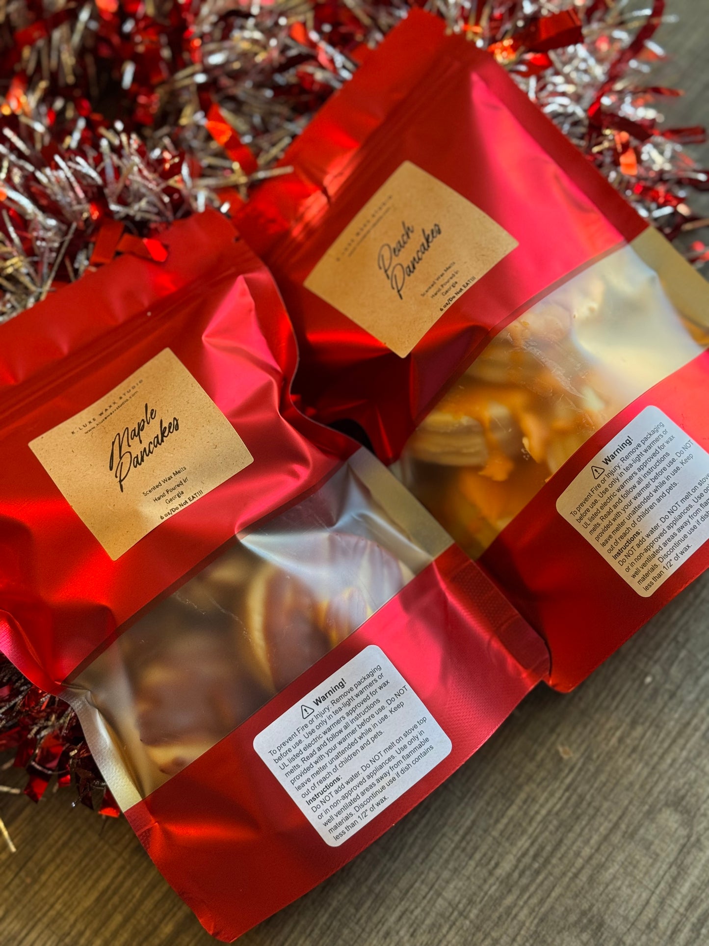 Pancake Stacks with Syrup Melts