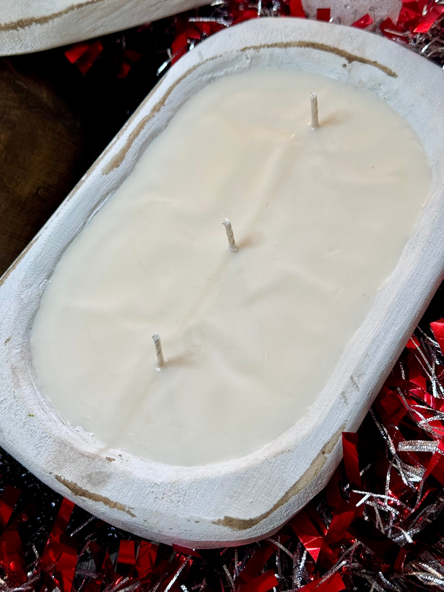 Winter Scented Dough Bowl Candle