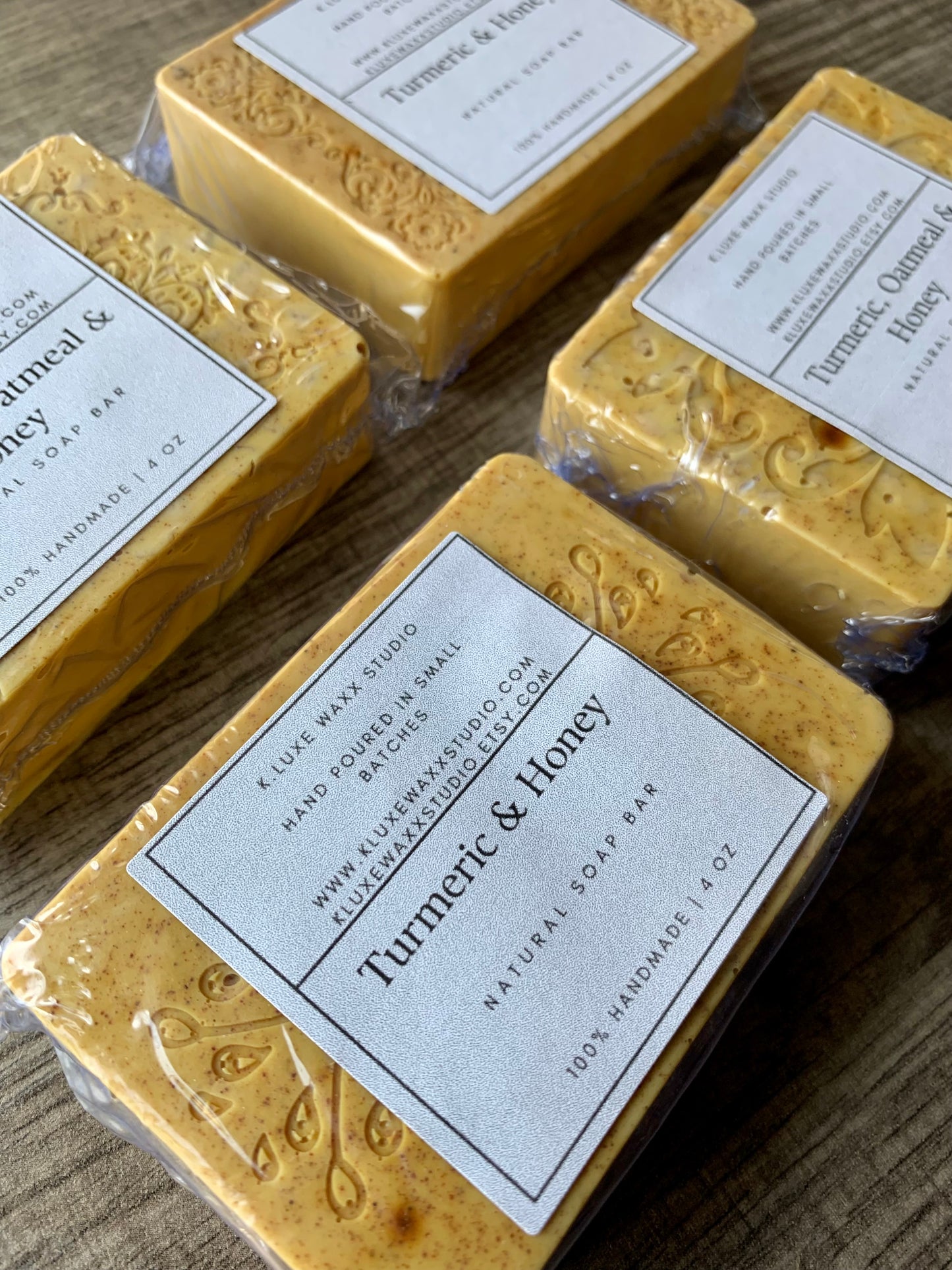 Turmeric & Honey or Turmeric Oatmeal & Honey Soap Bar