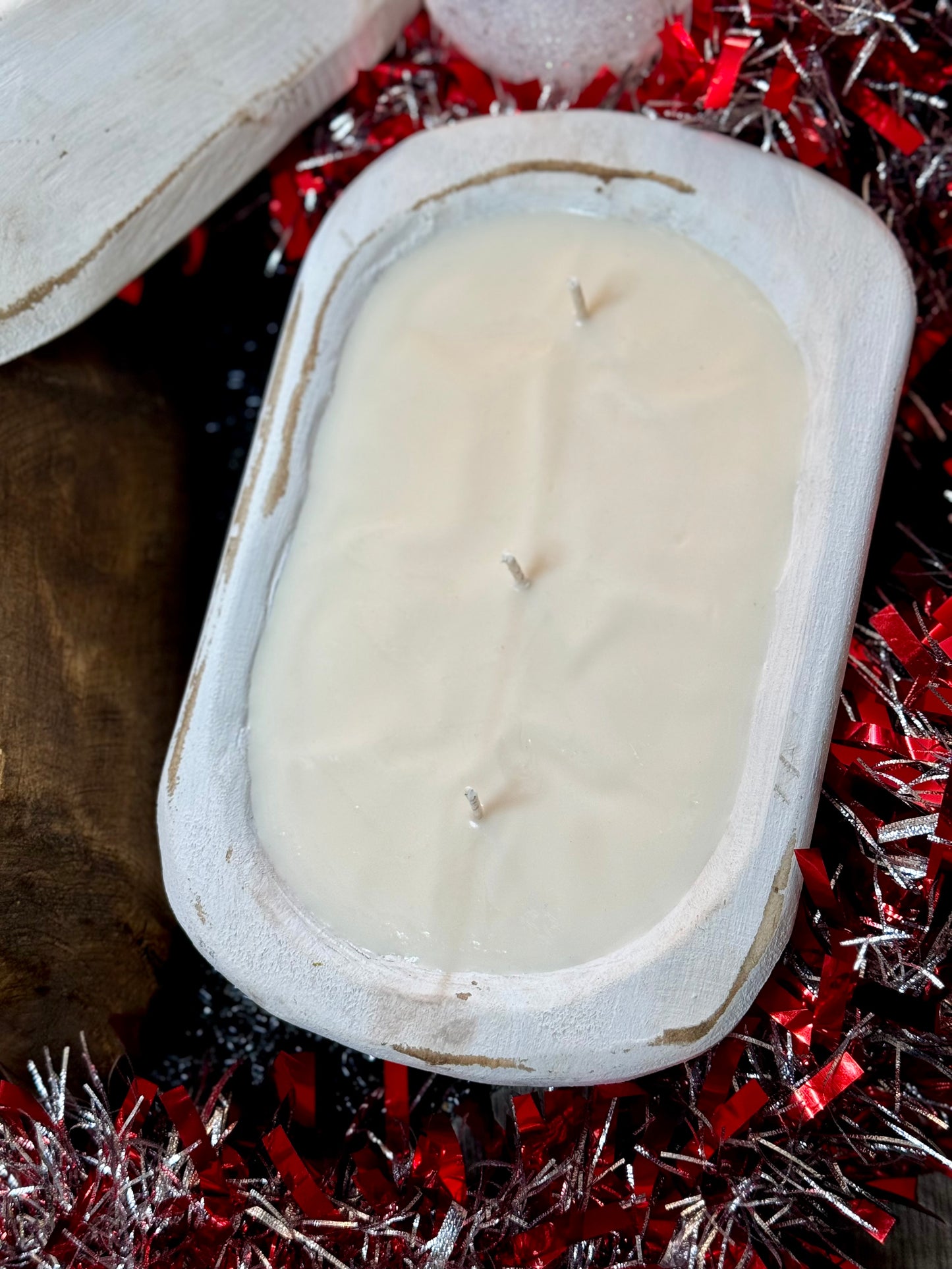 Winter Scented Dough Bowl Candle