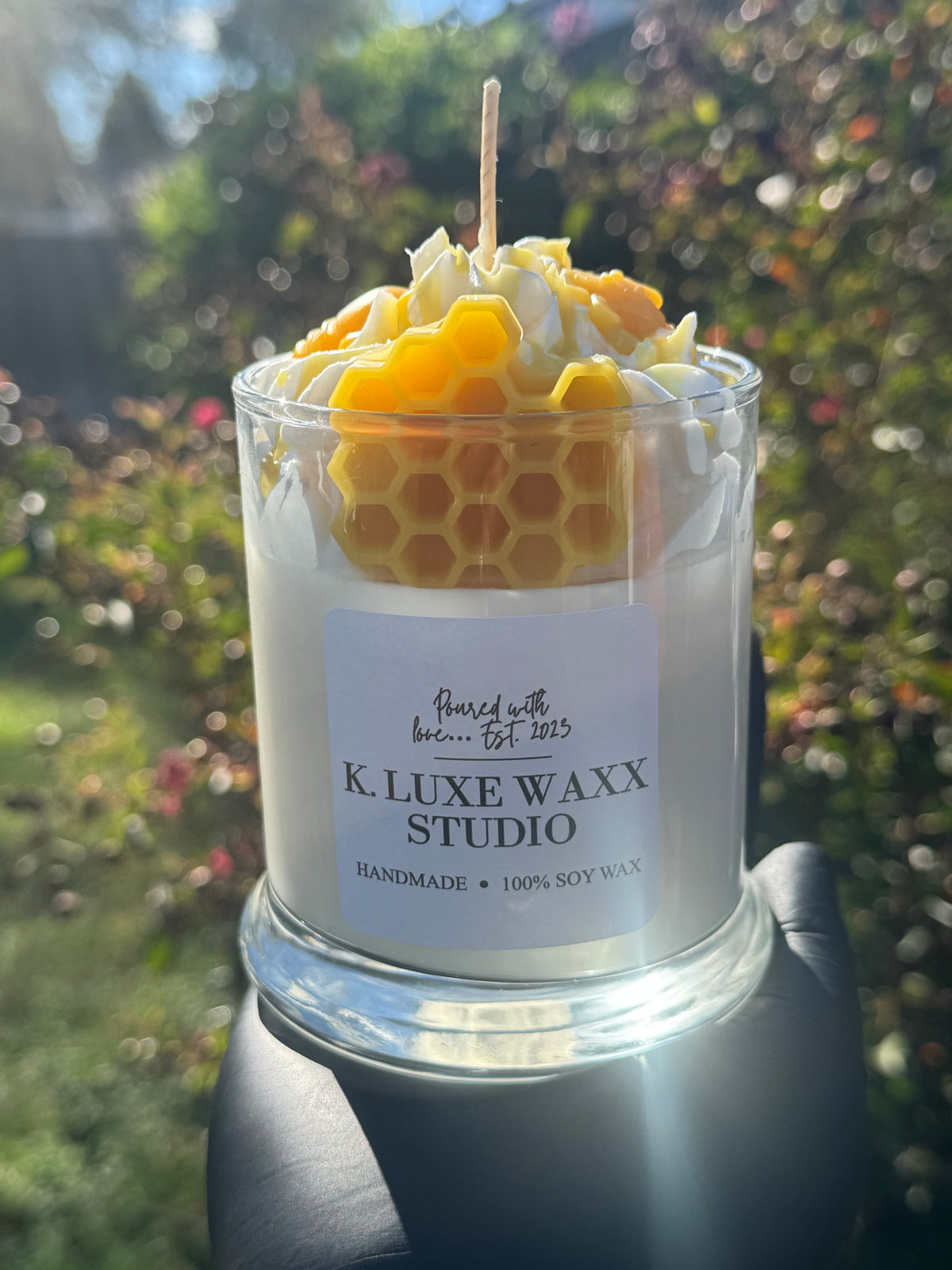 Honey Bee Scented Candle Version 2