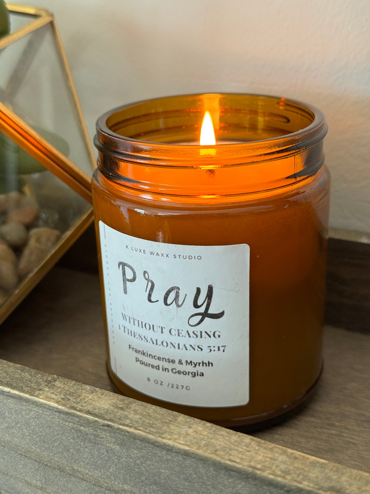 Pray Without Ceasing Jar Candle