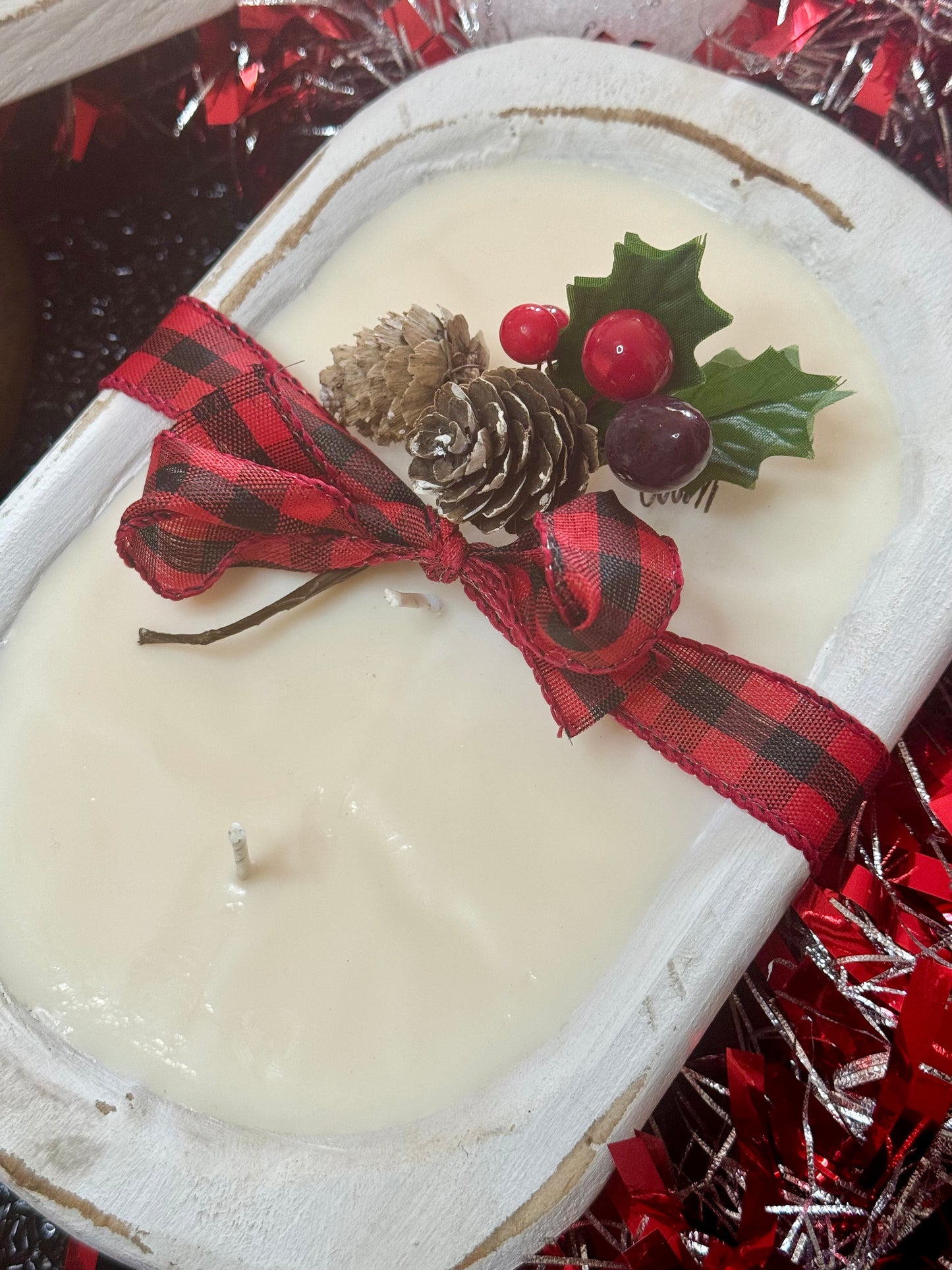 Winter Scented Dough Bowl Candle