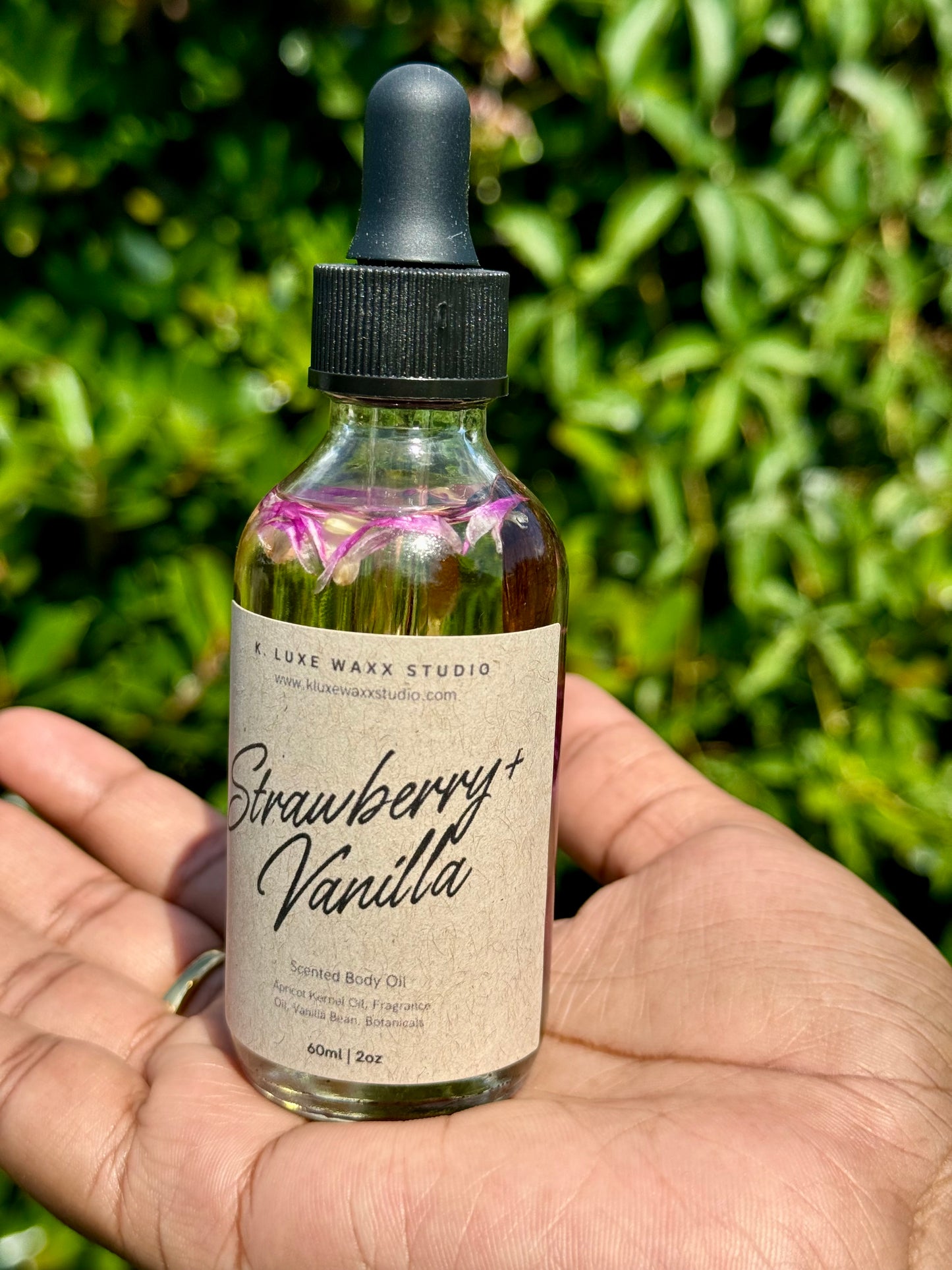 Strawberry + Vanilla Botanical Body Oil