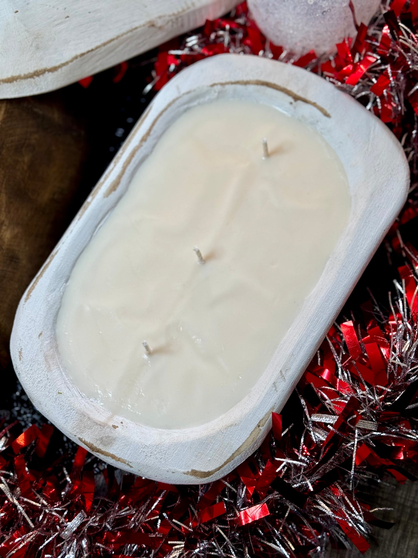 Winter Scented Dough Bowl Candle