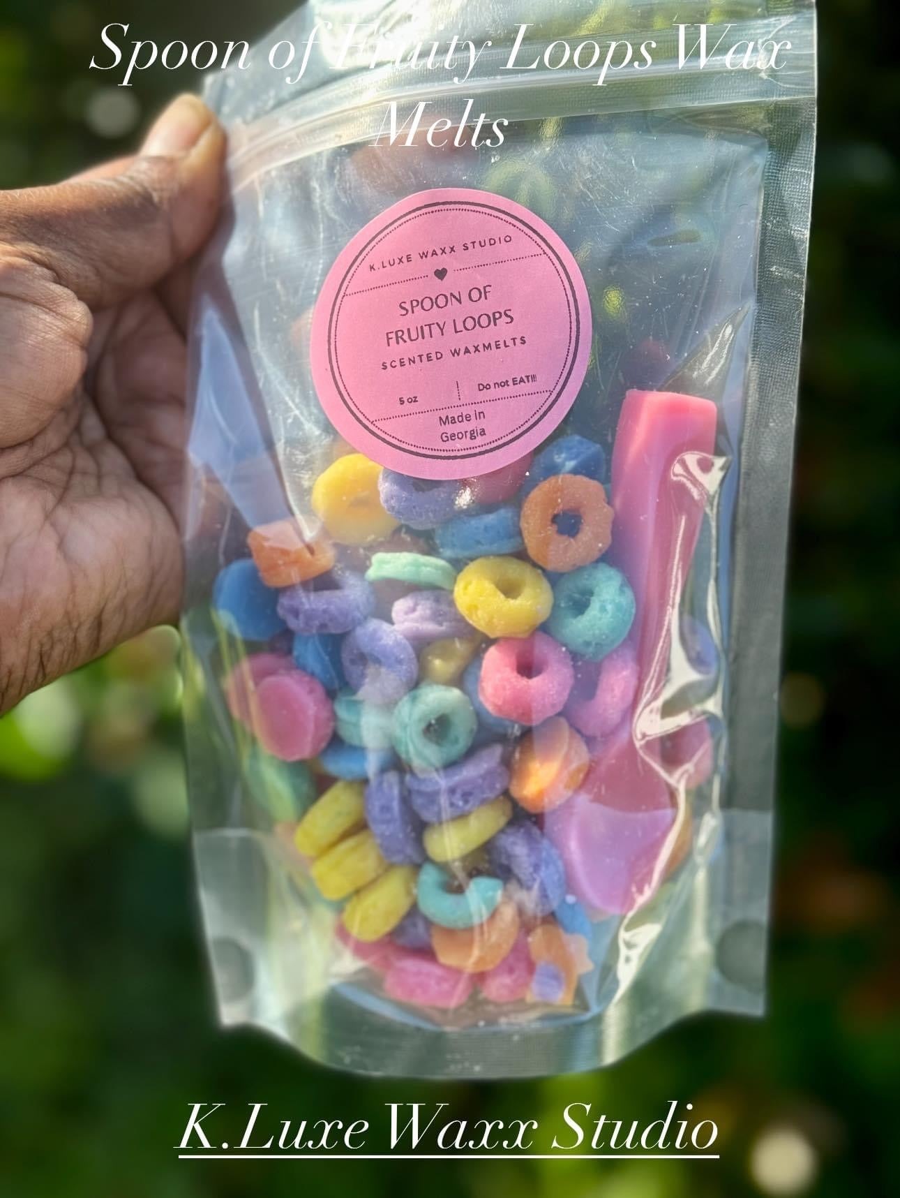 Spoon of Fruity Loops Wax Melts