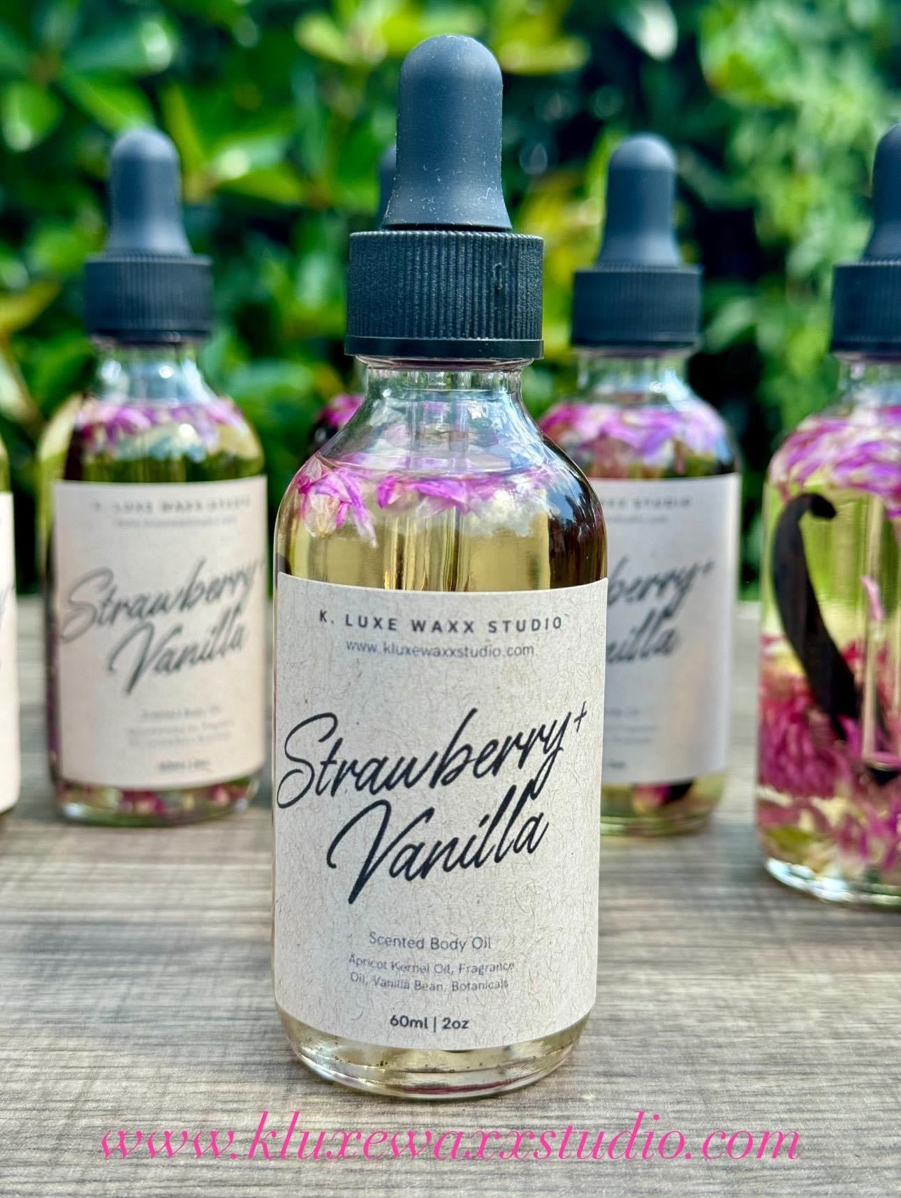 Strawberry + Vanilla Botanical Body Oil