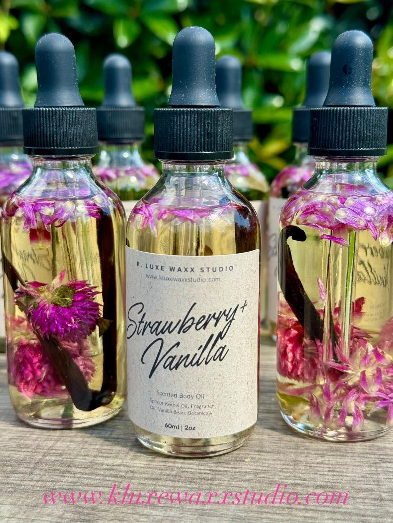 Strawberry + Vanilla Botanical Body Oil