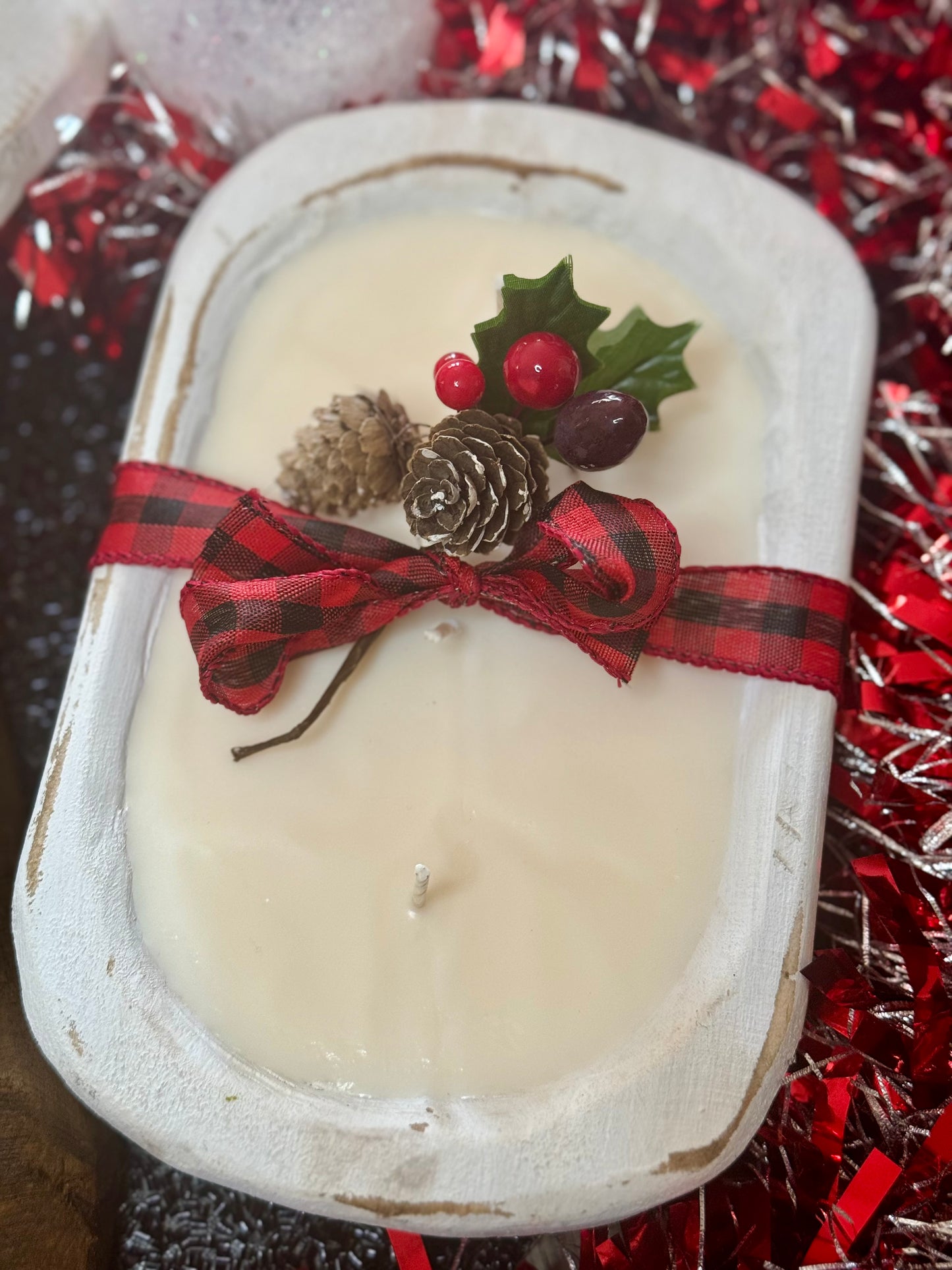 Winter Scented Dough Bowl Candle