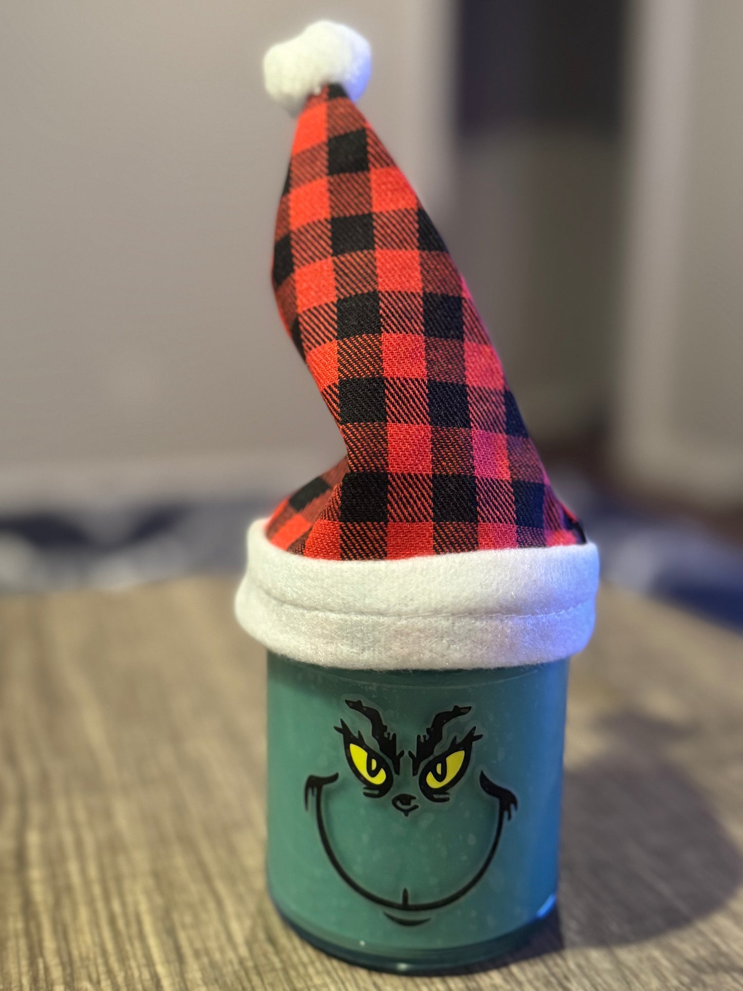 Mr. Grinch Inspired Jar Candle