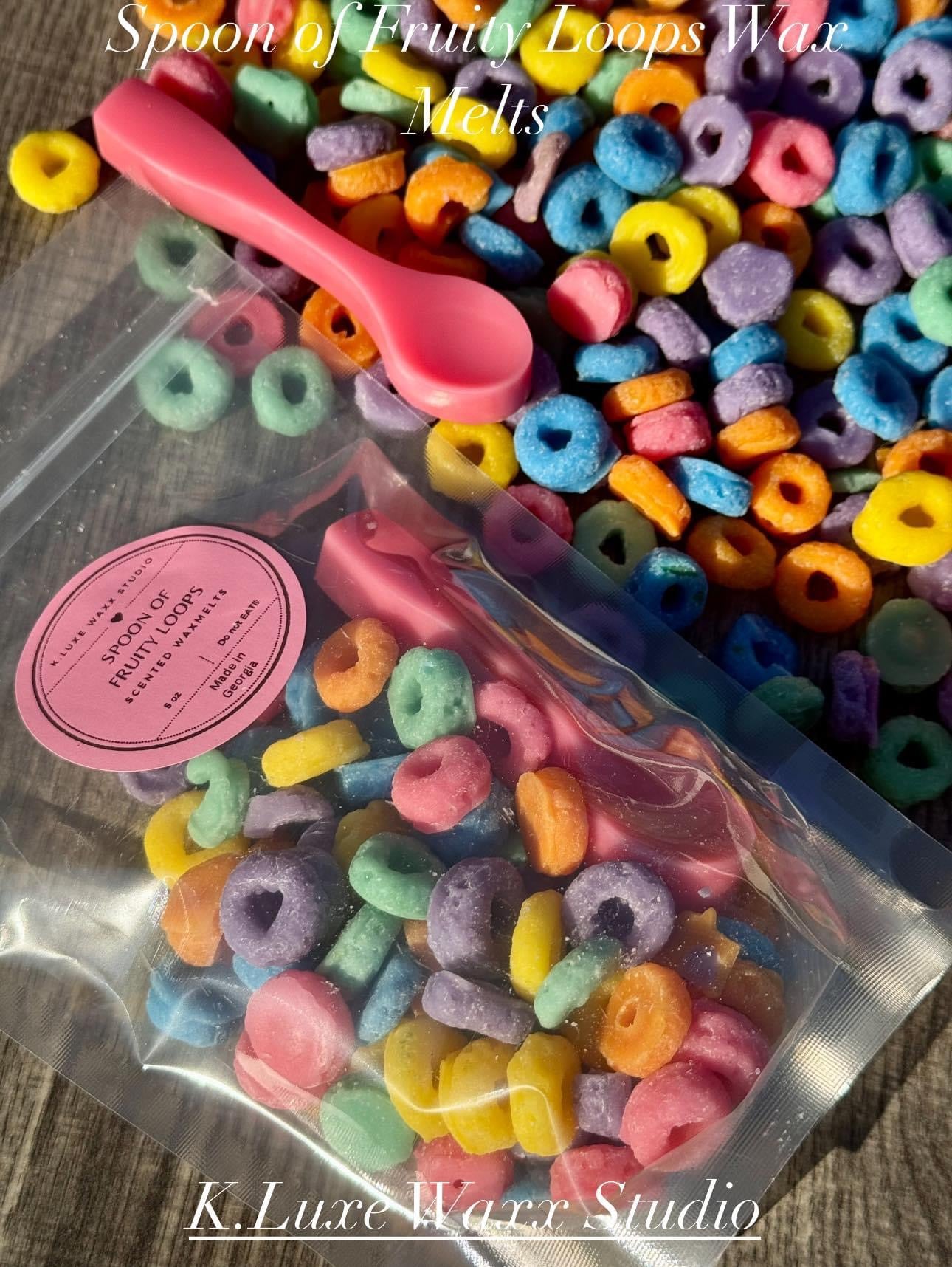 Spoon of Fruity Loops Wax Melts