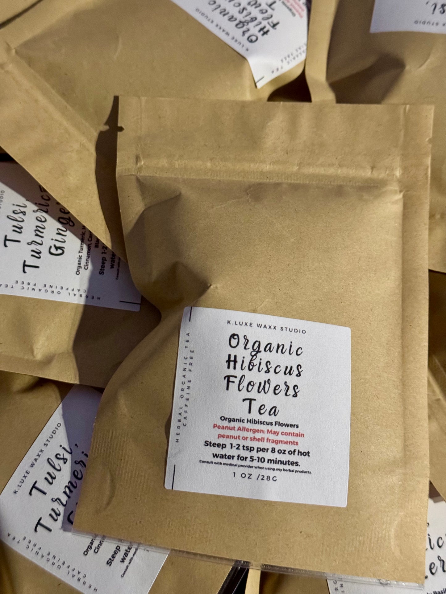 Organic Hibiscus Flowers Herbal Tea