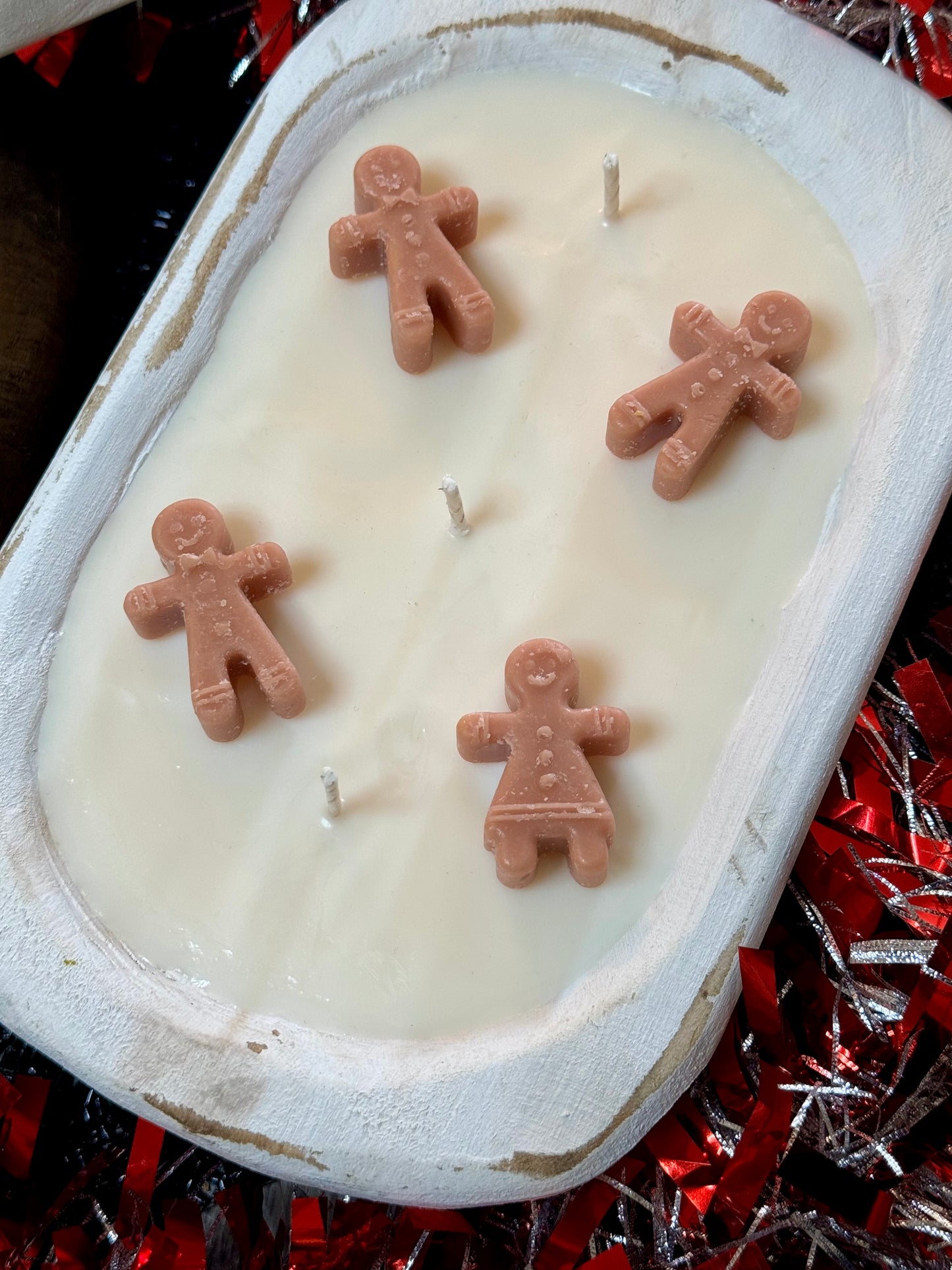 Classic Gingerbread Dough Bowl Candle