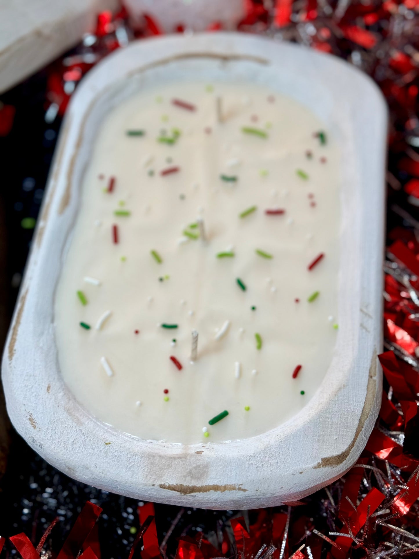 Christmas Cookies Dough Bowl Candle