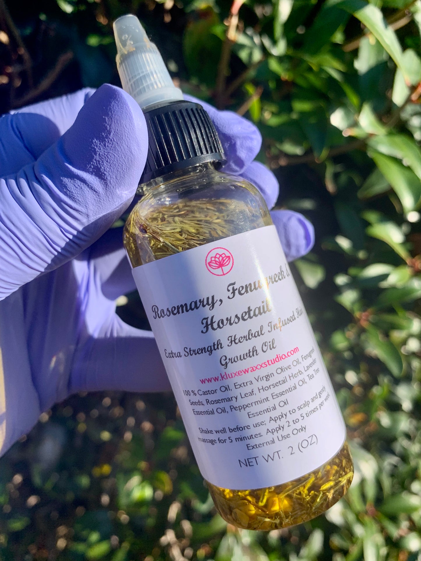 Rosemary, Fenugreek & Horsetail Extra Strength Hair Growth Oil