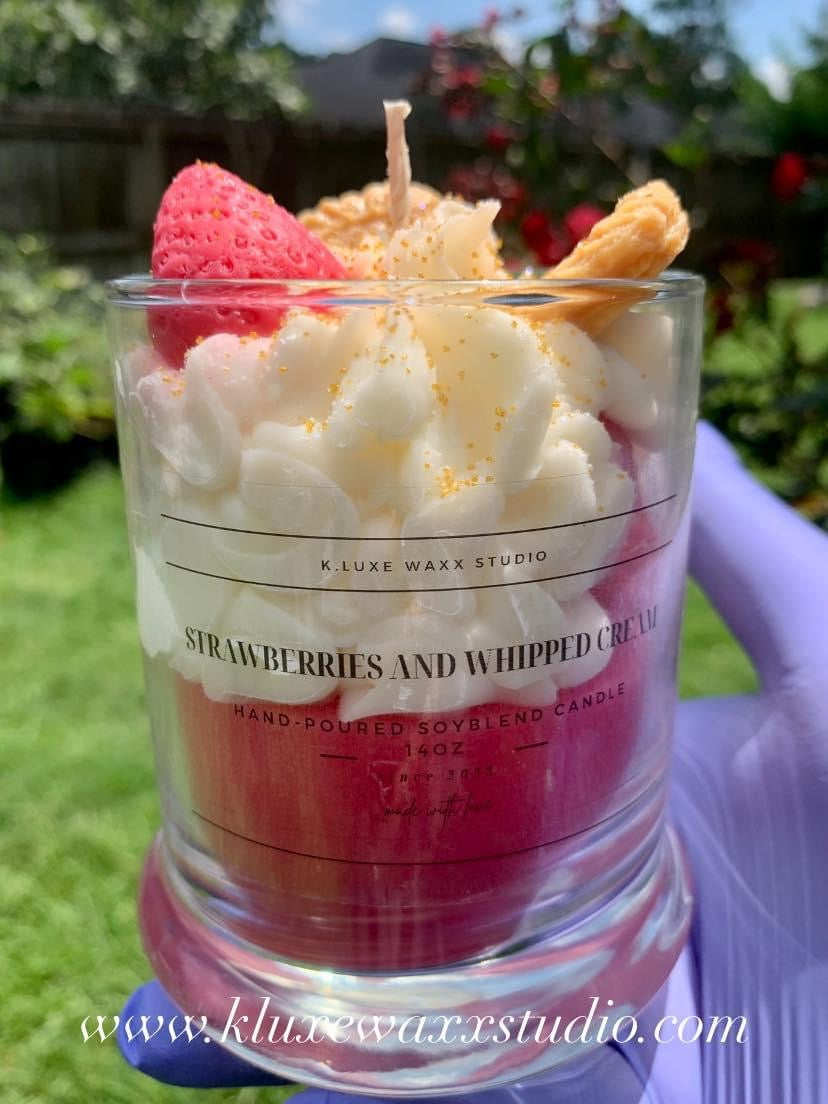 Strawberries and Whipped Cream Scented Candle