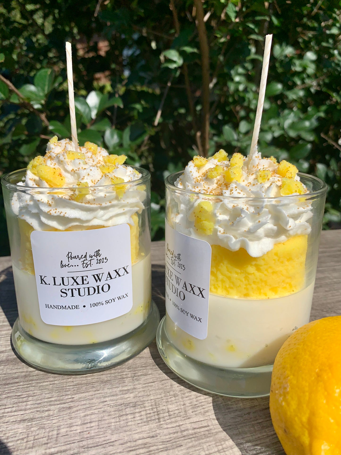 Lemon Pound Cake Dessert Candle