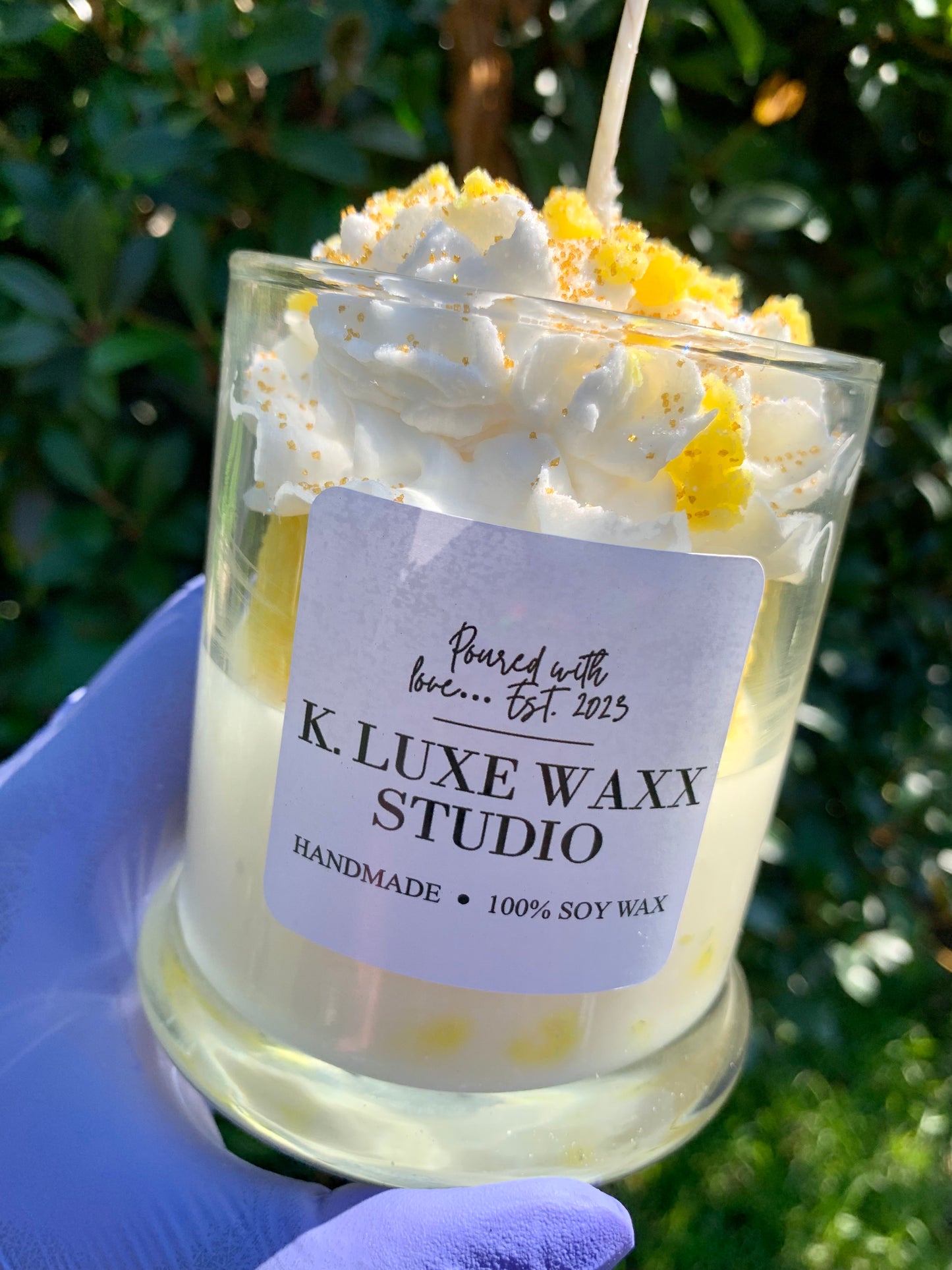 Lemon Pound Cake Dessert Candle