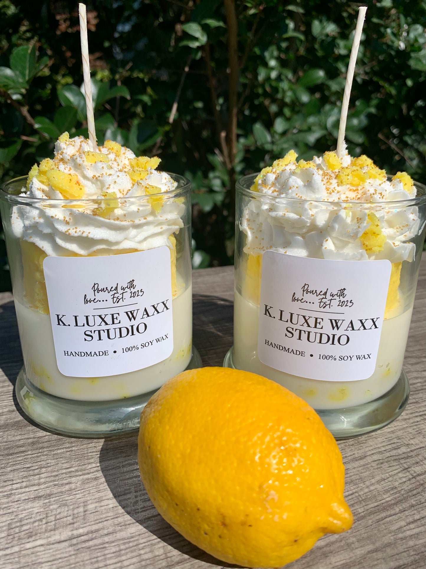 Lemon Pound Cake Dessert Candle