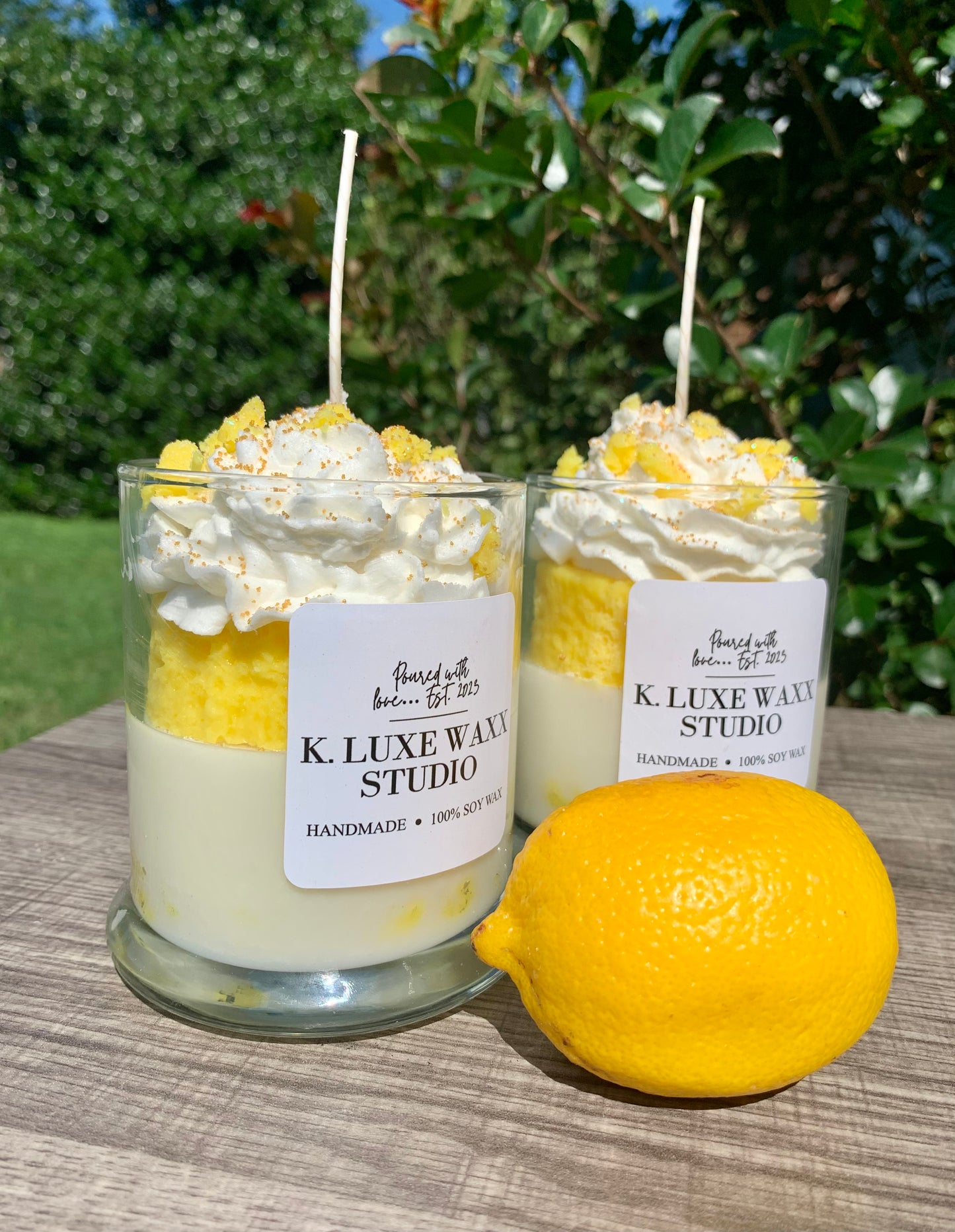 Lemon Pound Cake Dessert Candle