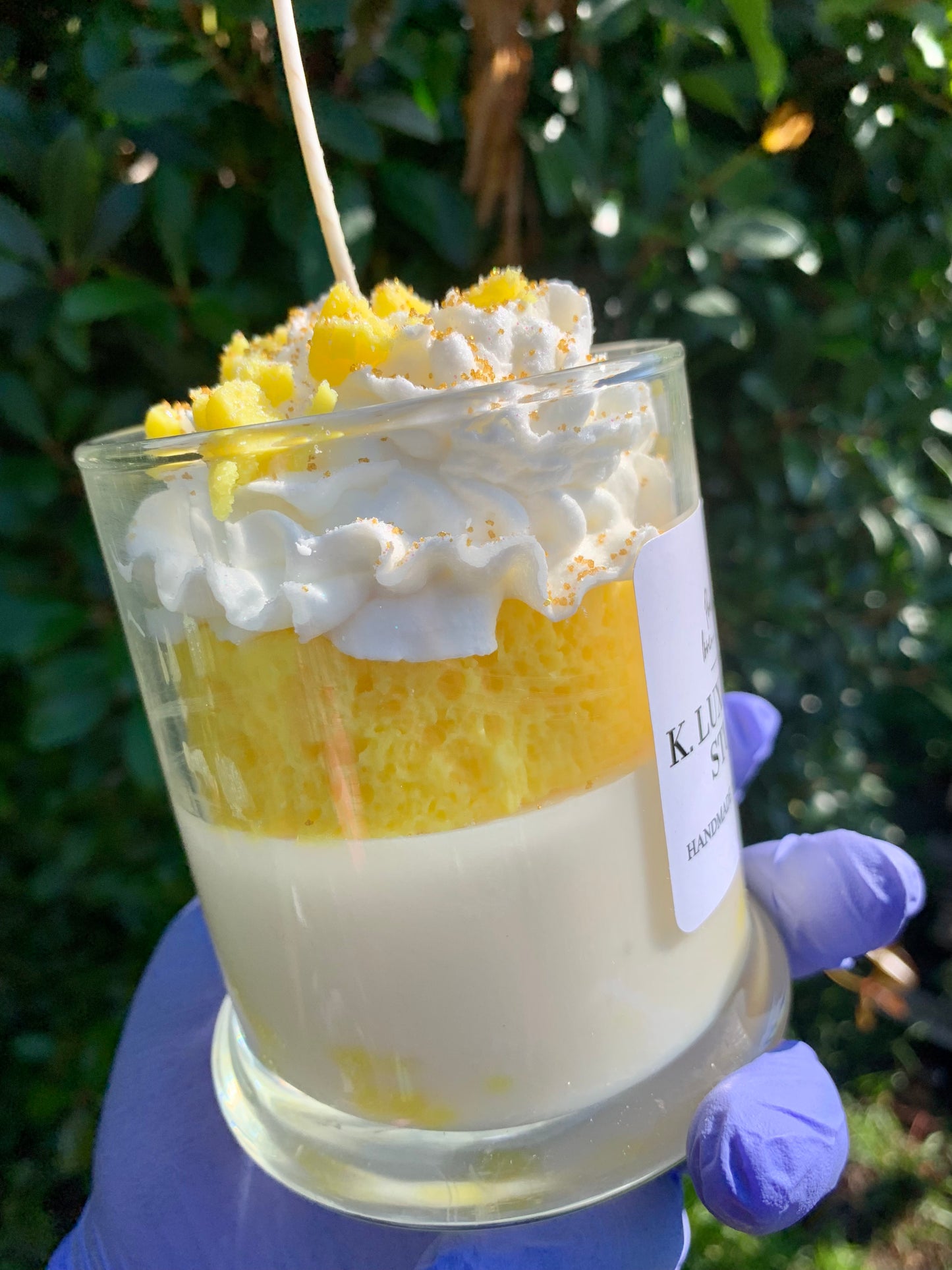 Lemon Pound Cake Dessert Candle